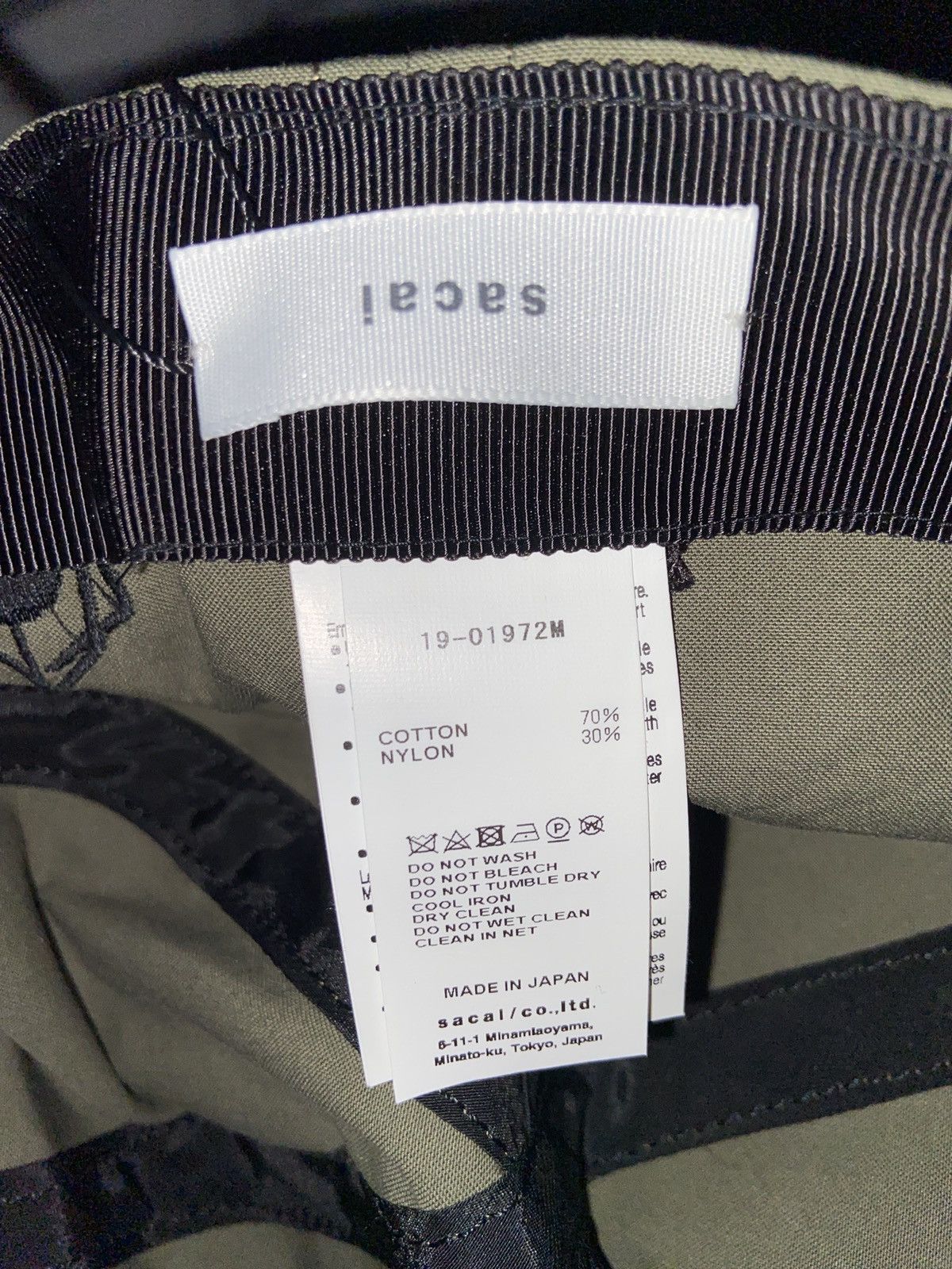 Sacai Sacai x Dr. Woo Baseball Cap / Dad Hat Olive UNI OS Collab Size ONE SIZE - 11 Thumbnail