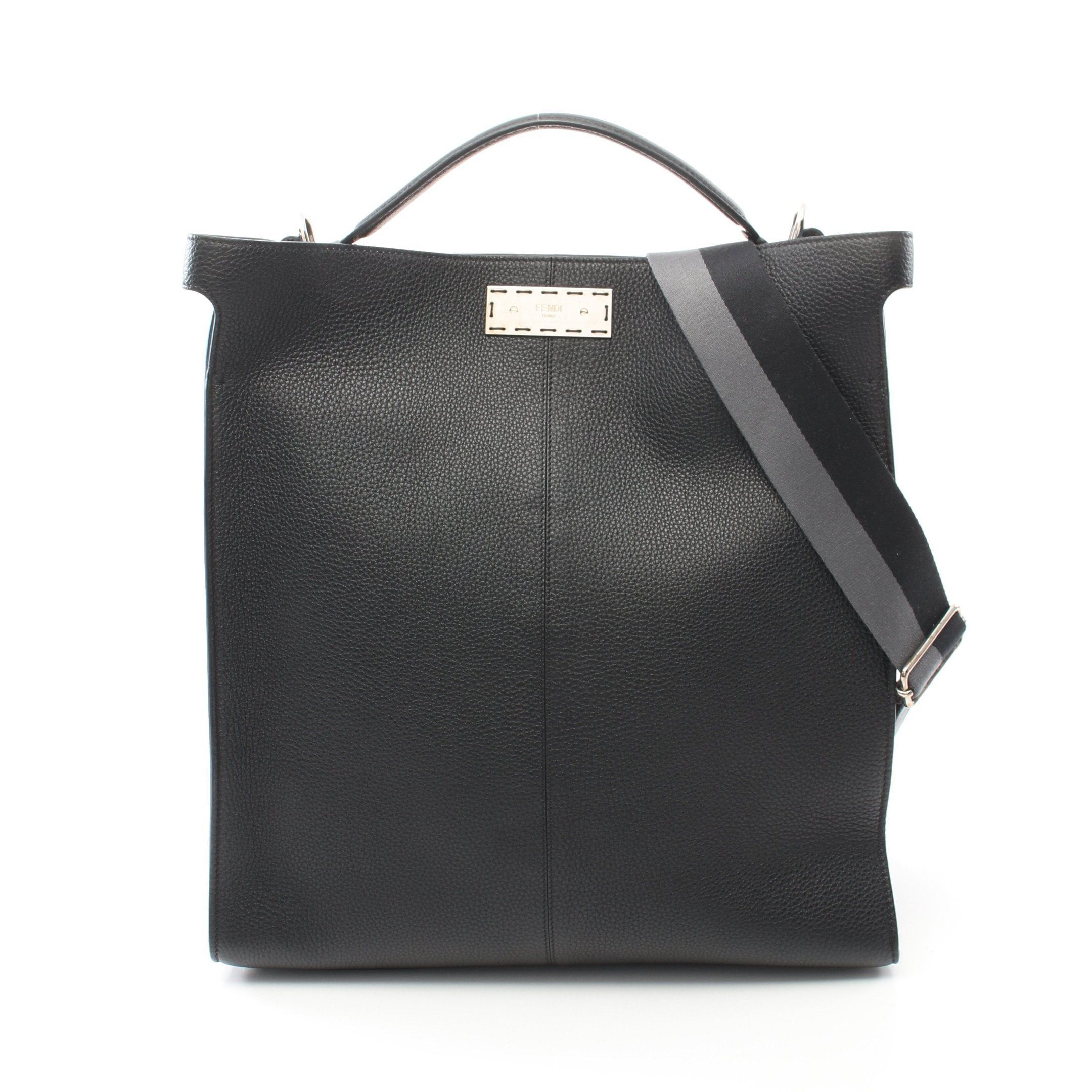 Fendi Fendi Peekaboo X Light Fit Handbag Tote Bag Leather Black Size ONE SIZE - 1 Thumbnail