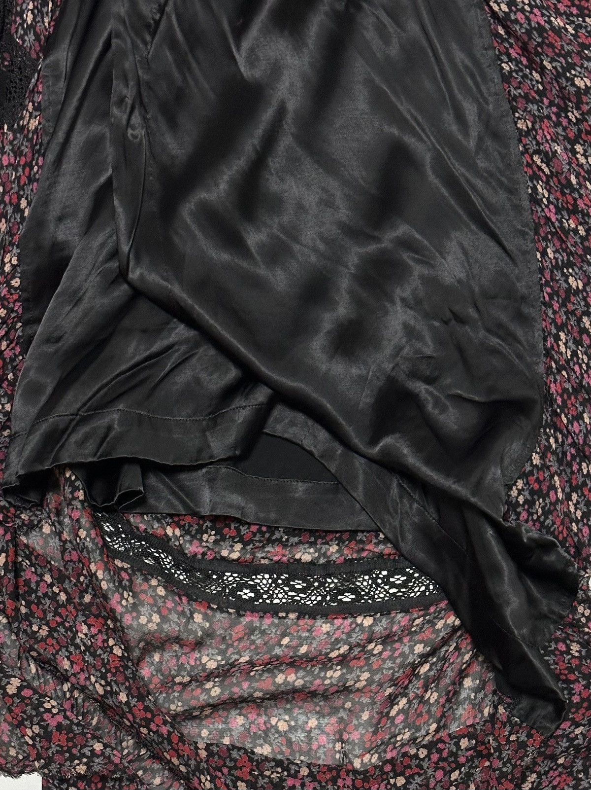 Junya Watanabe JUNYA WATANABE Fall Winter 2007 Floral Asymmetric Maxi Skirt Size 27" / US 4 / IT 40 - 5 Thumbnail