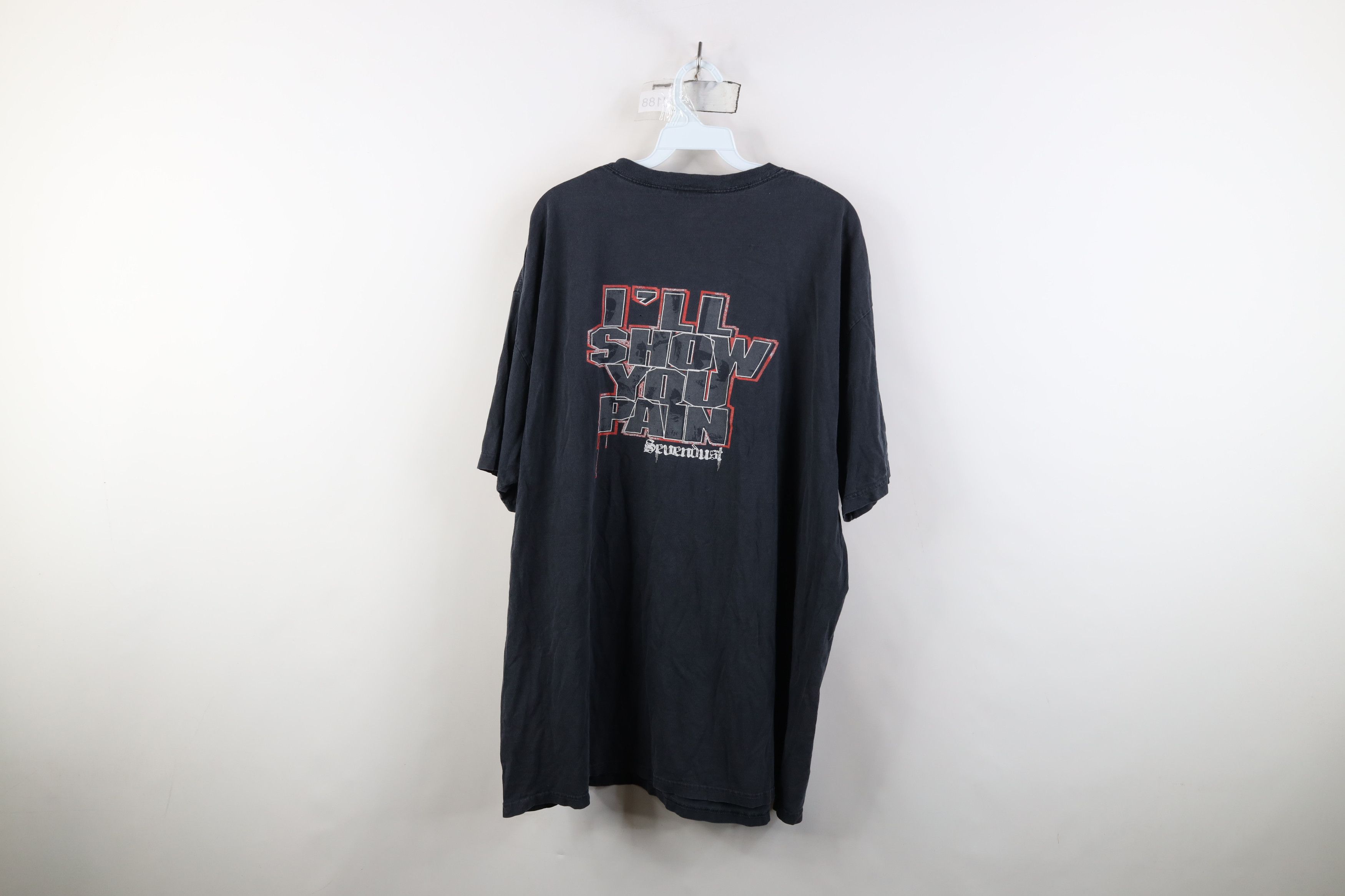 Vintage Vintage 90s Too Close To Hate Sevendust Band T-Shirt Black Size US XXL / EU 58 / 5 - 13 Thumbnail