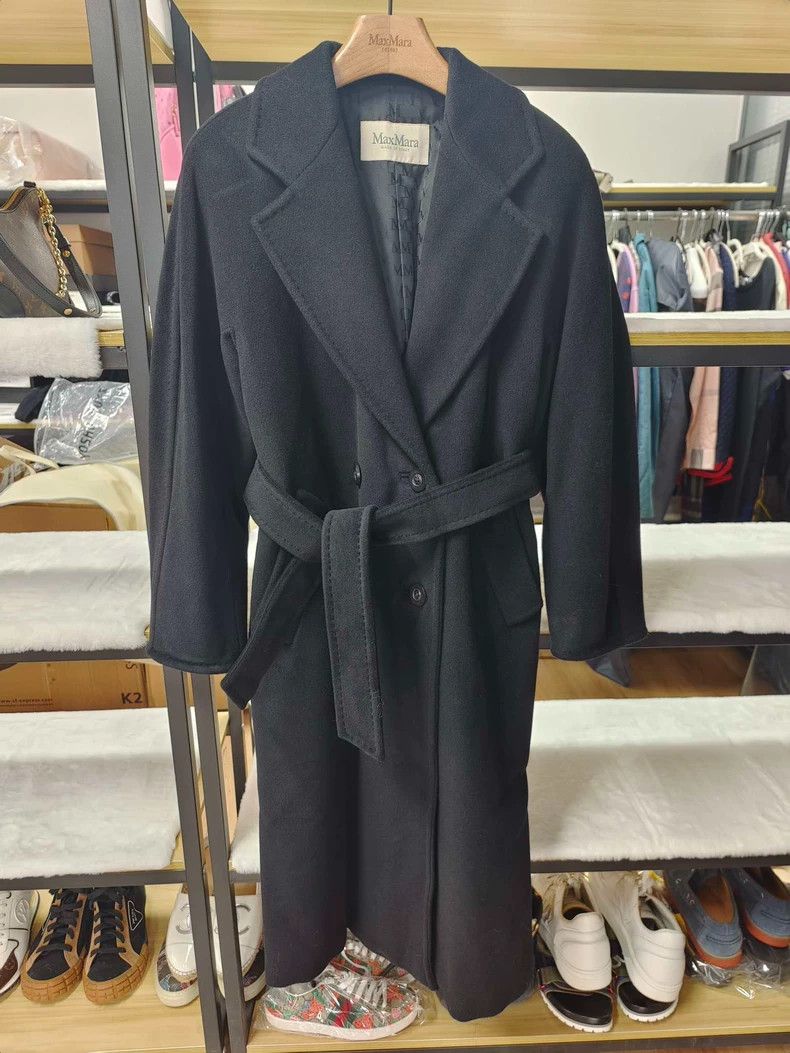 Max Mara Max Mara Black cashmere coat Size S / US 4 / IT 40 - 1 Thumbnail