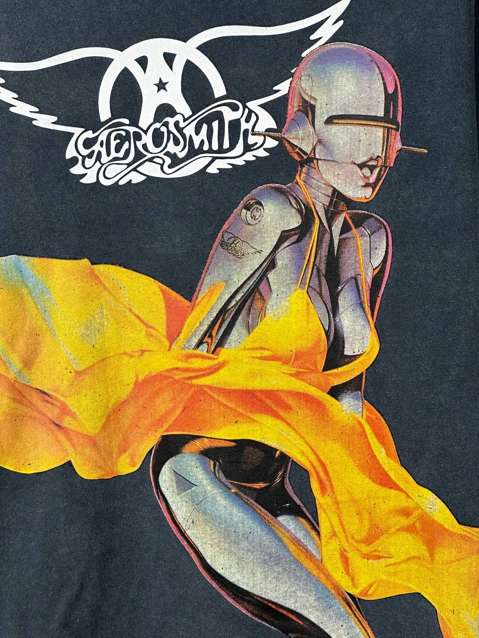 Japanese Brand Sorayama Aerosmith Faded Streetwear T Shirt Size US L / EU 52-54 / 3 - 4 Thumbnail