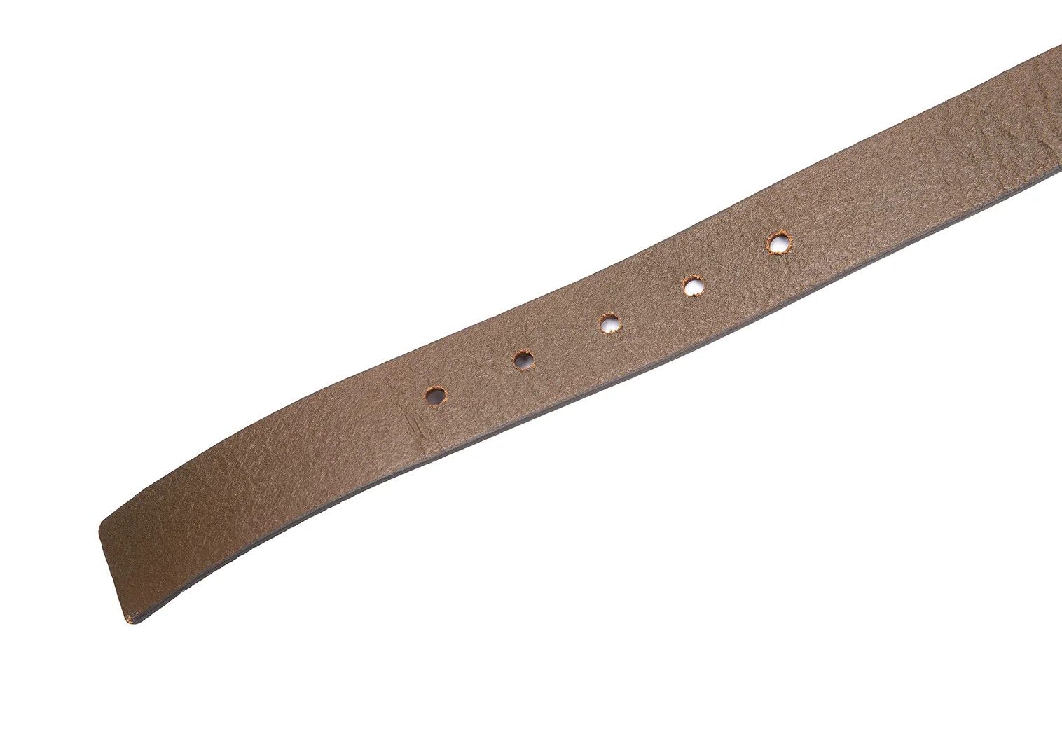 Armani Double Buckle Leather Belt in Khaki Brown, Size 38 Size ONE SIZE - 5 Thumbnail