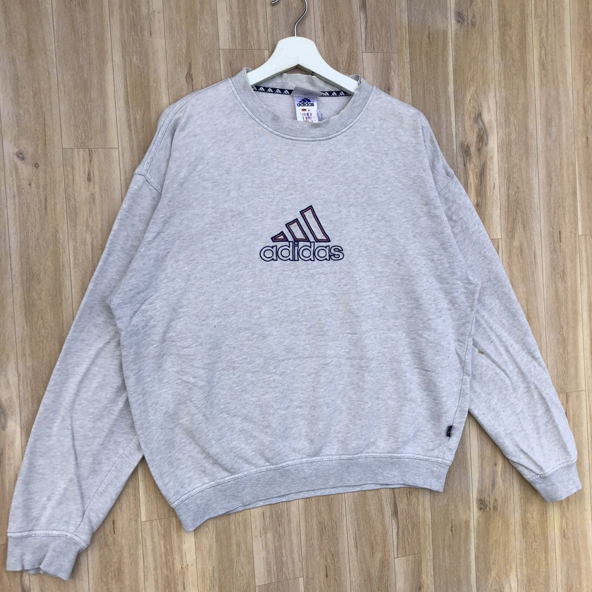Adidas × Vintage Vintage Adidas Sportswear Pullover Sweatshirt Size US L / EU 52-54 / 3 - 2 Thumbnail