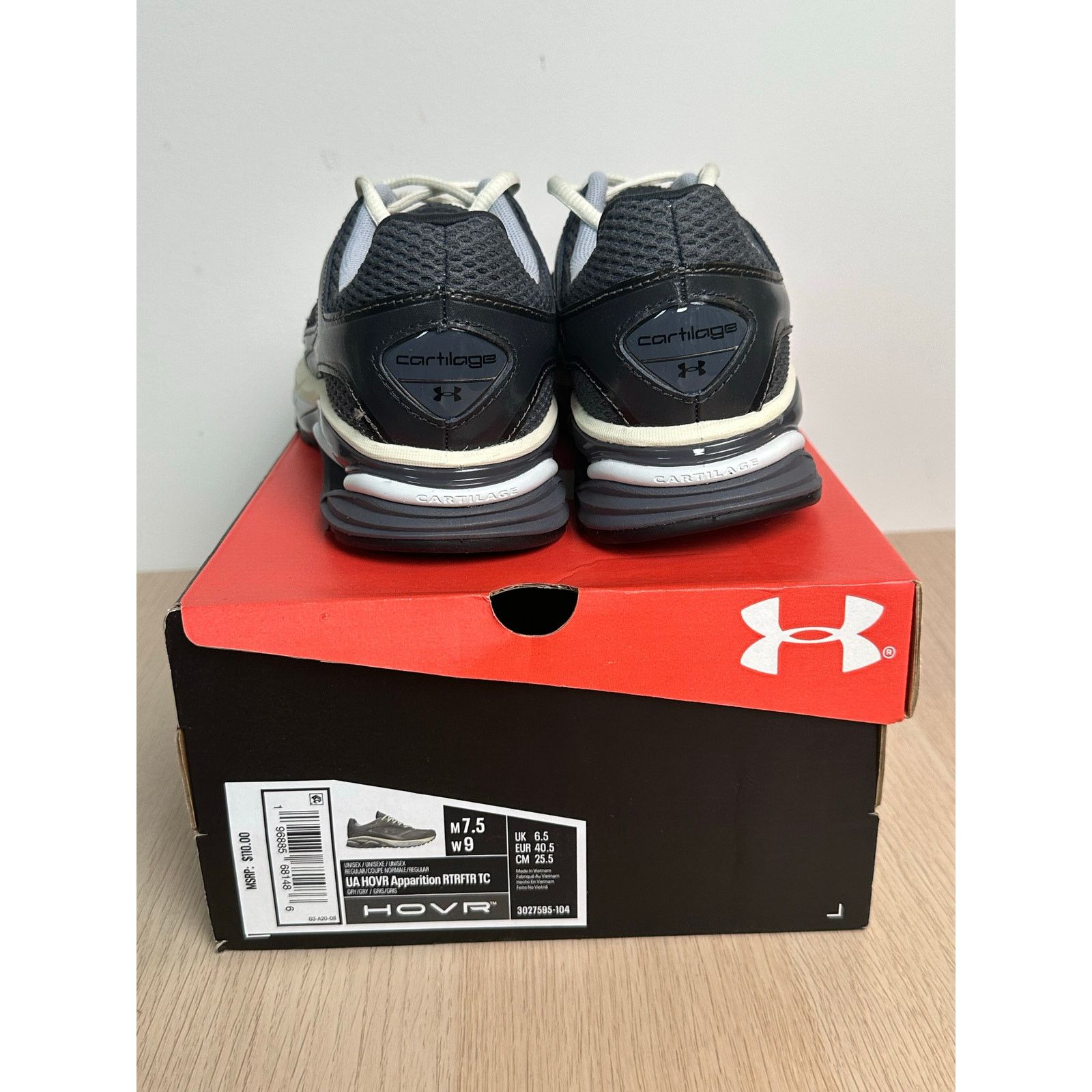 Under Armour Apparition Sneaker Grey - Size 7.5M - New