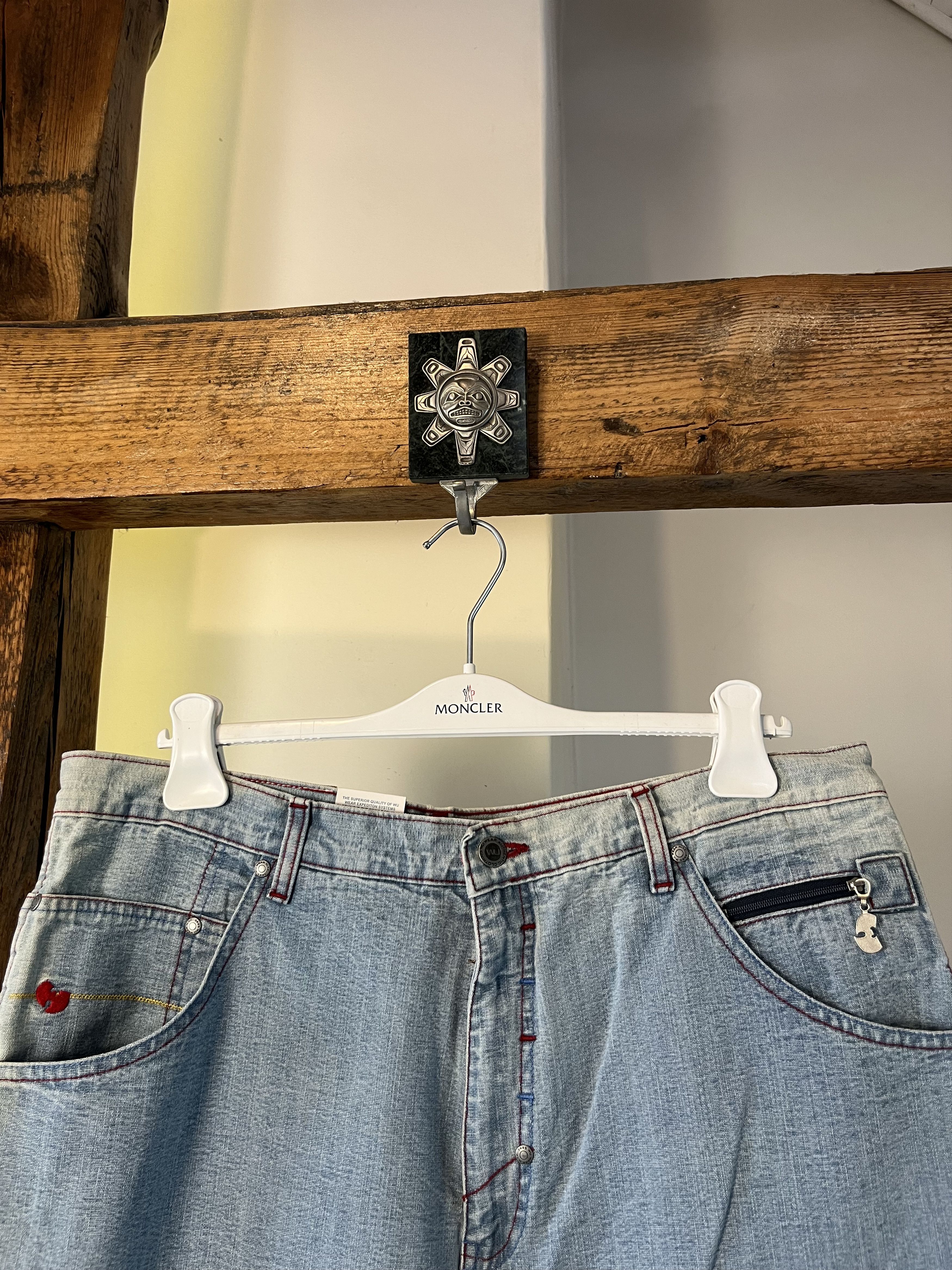 Vintage × Wu-Tang Clan DSWT Vintage 90s Wu-Wear Baggy Denim Jeans Size US 38 / EU 54 - 3 Thumbnail