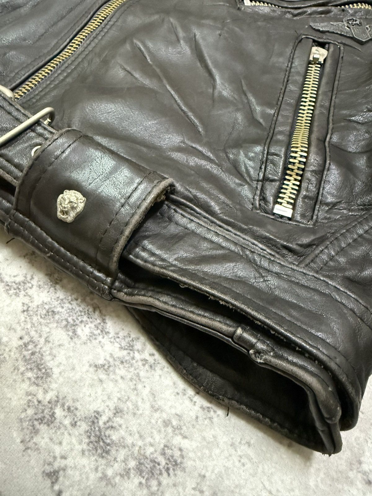 Parasuco Vintage Parasuco Double Colar Rider Jacket Leather Size US M / EU 48-50 / 2 - 5 Thumbnail