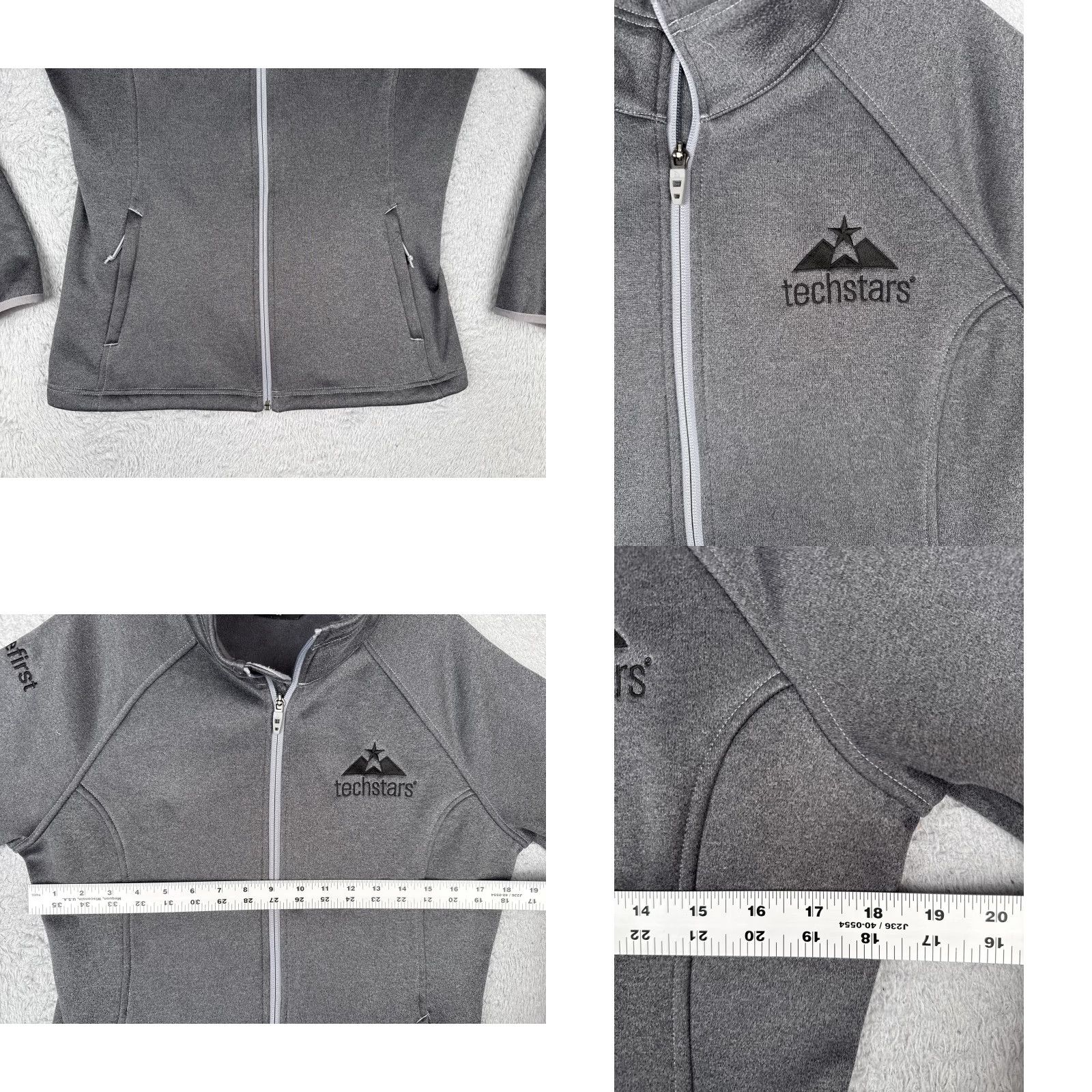The North Face North Face Jacket Womens Large Gray Techstars Full Zip Fleece Softshell Outdoor Size L / US 10 / IT 46 - 8 Thumbnail