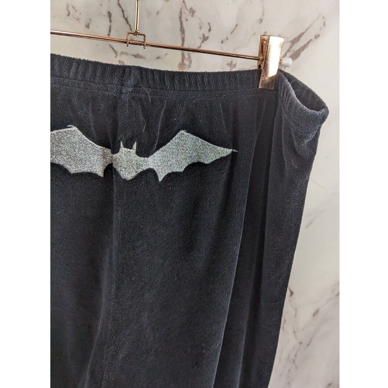 Dolls Kill Dolls Kill X Monsters Pants Women 2X Black Flare Velour Bat Size 42" / US 20 - 11 Thumbnail