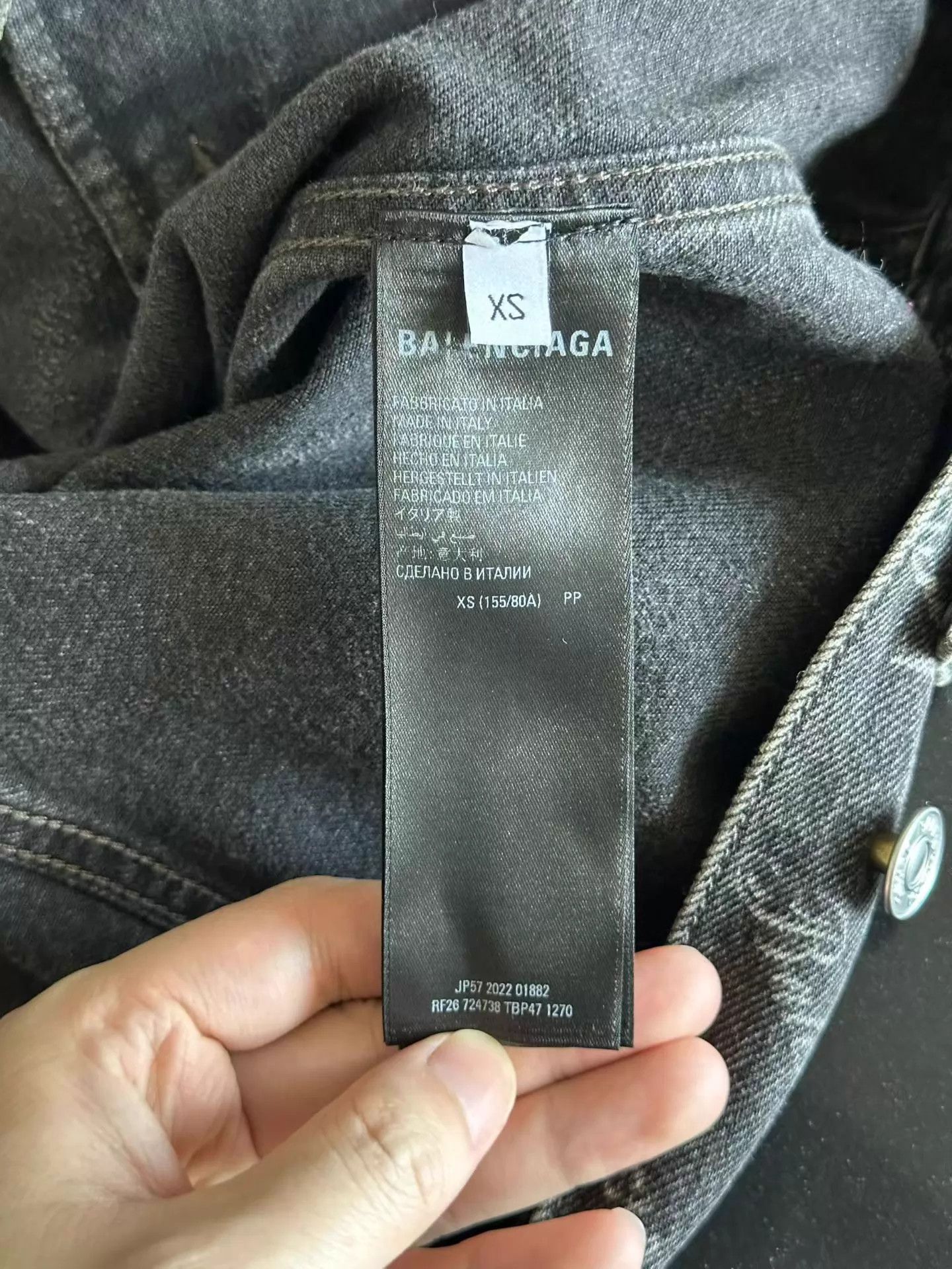 Balenciaga Balenciaga Allover Print Denim Jacket XS Unworn Size XS / US 0-2 / IT 36-38 - 4 Thumbnail