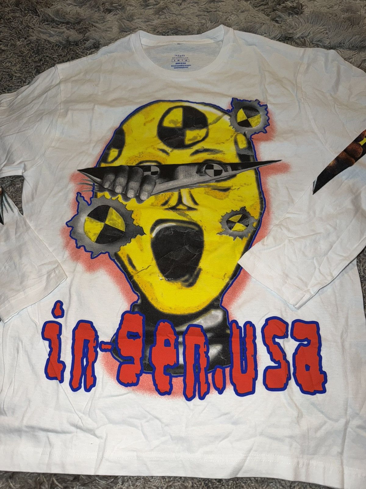 A$AP Rocky A$AP ROCKY CRASH DUMMY INJURED GENERATION TOUR IN MEDIUM Size US M / EU 48-50 / 2 - 4 Thumbnail