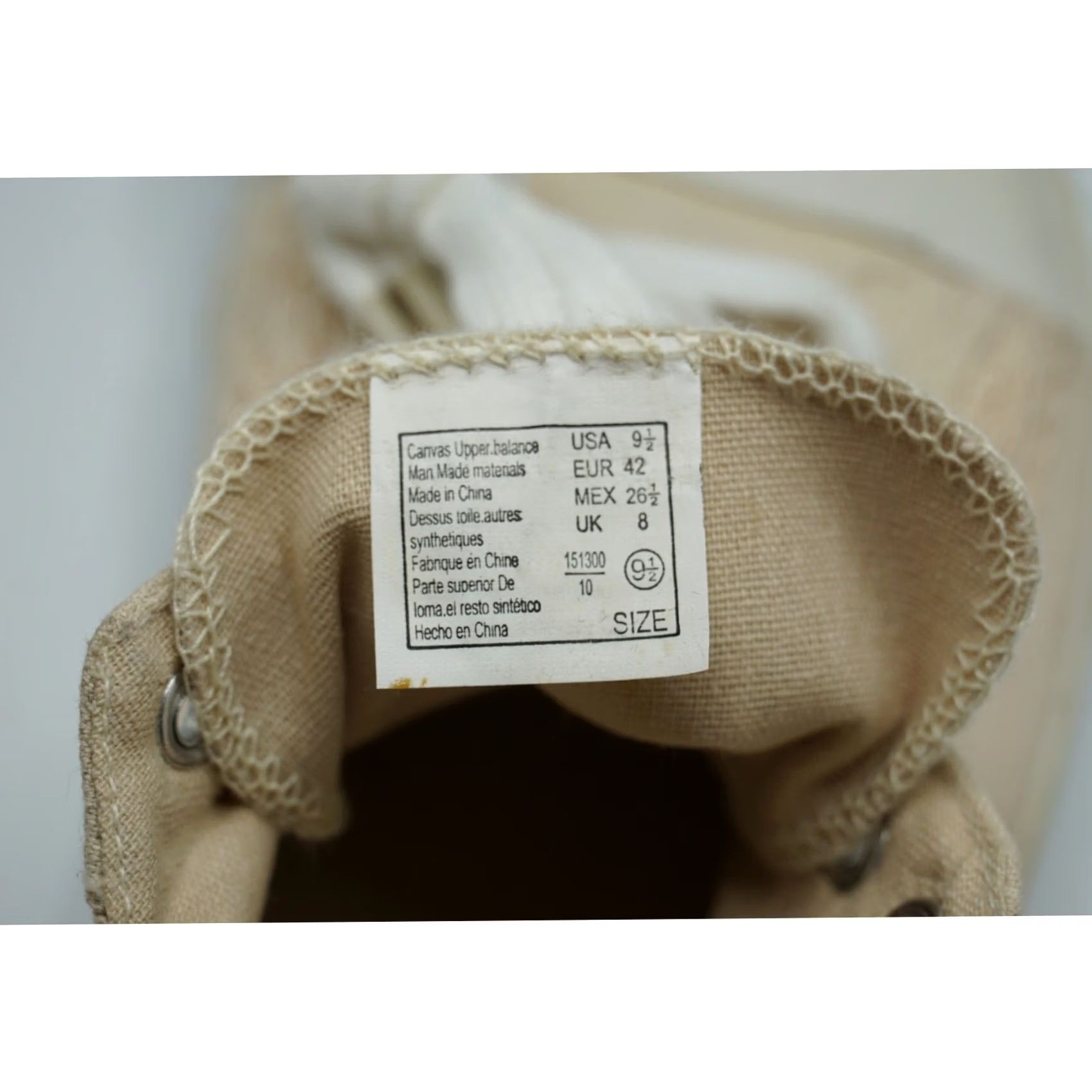 Airwalk AIRWALK Women's Beige Canvas Sneakers 9.5 Lace White Rubber Toe Low Cut Size US 10 / IT 40 - 5 Thumbnail