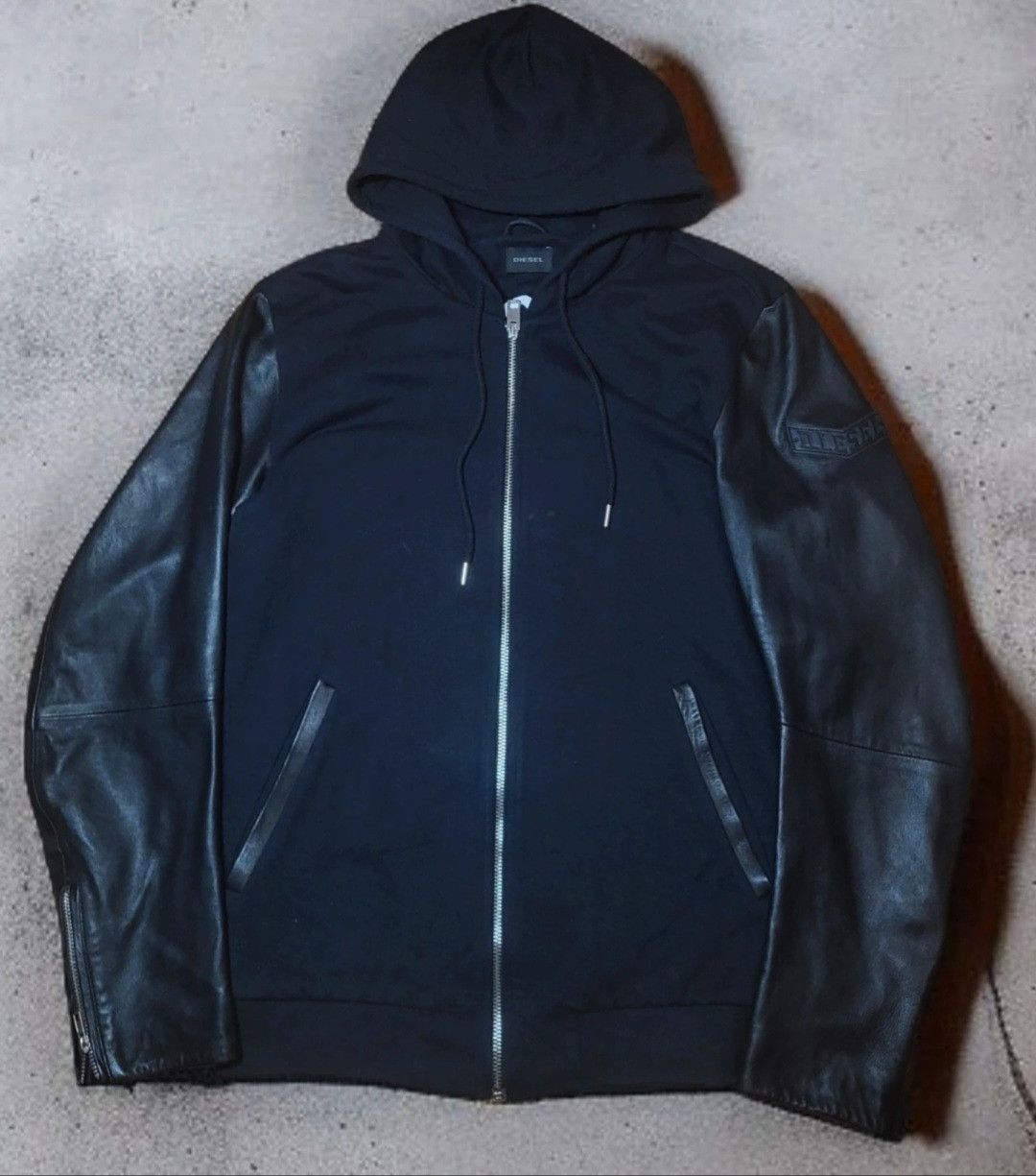 Diesel Diesel lambskin leather zip hoodie Size US M / EU 48-50 / 2 - 1 Thumbnail