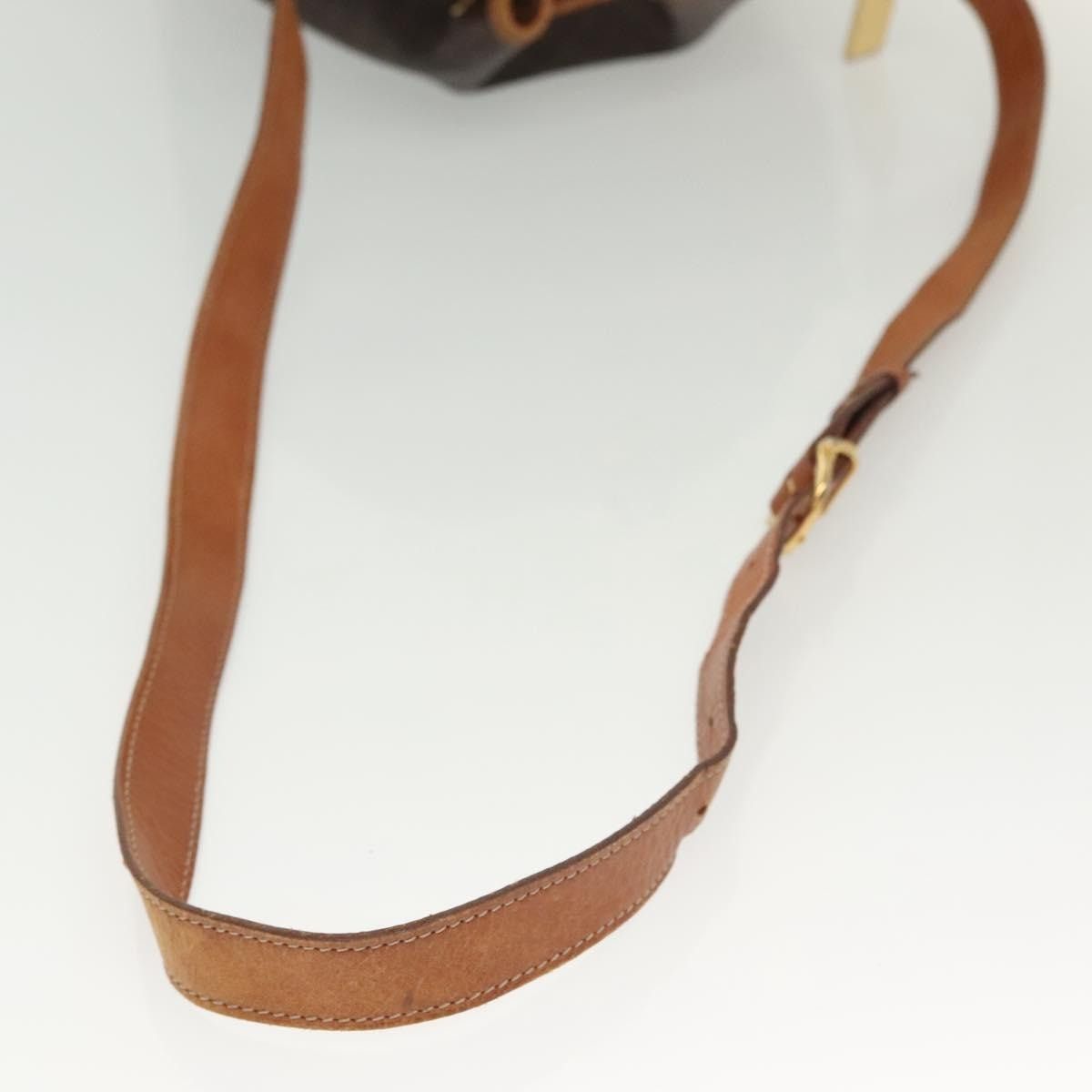 Celine CELINE Macadam Canvas Shoulder Bag Pvc Leather Brown Gold Size ONE SIZE - 7 Thumbnail