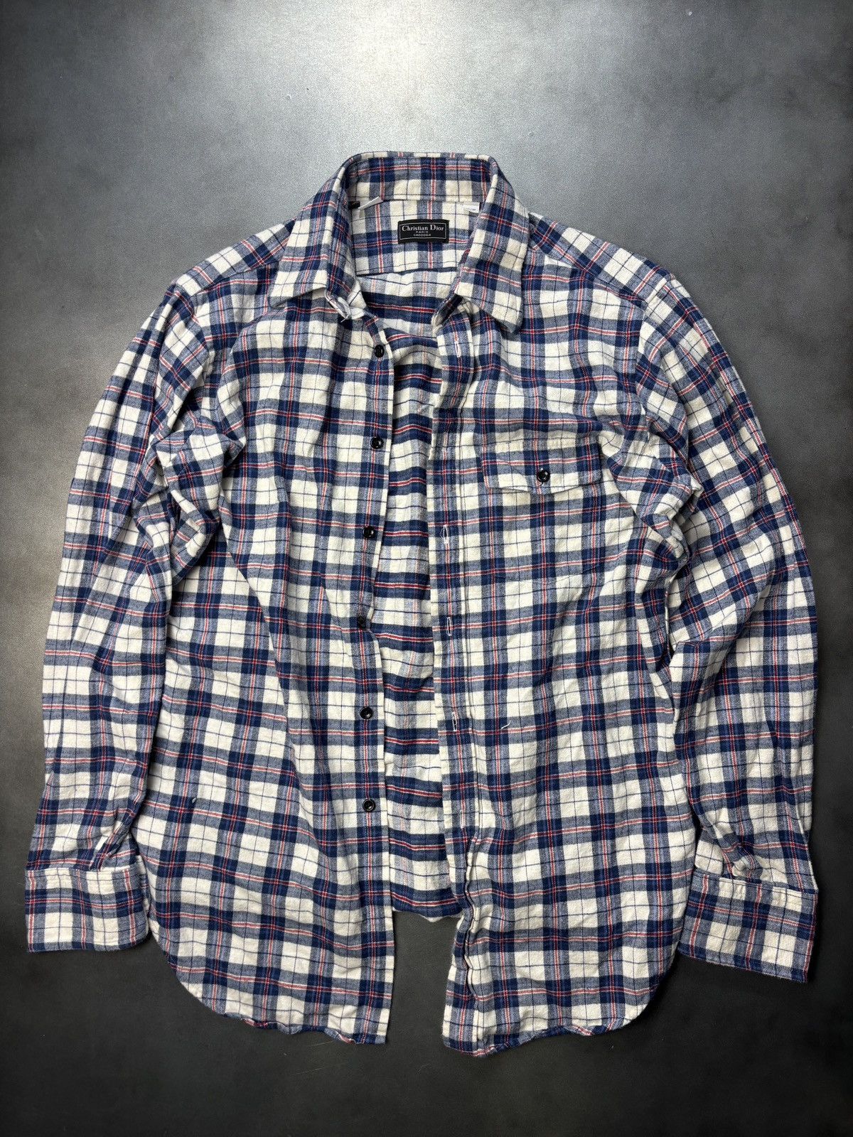 Christian Dior Monsieur × Vintage Vintage Christian Dior Plaid Shirt 1990s Dior 1980s Monsieur Size US S / EU 44-46 / 1 - 9 Thumbnail