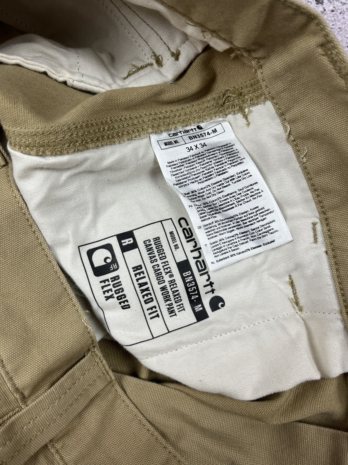Carhartt Carhartt Canvas Cargo Work Pants Size US 34 / EU 50 - 7 Thumbnail