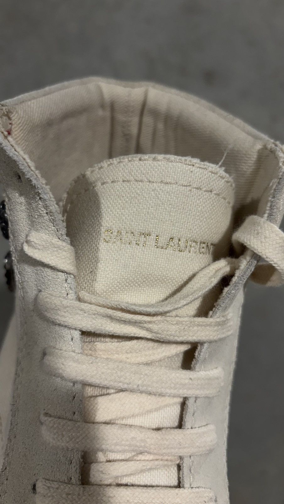 Saint Laurent Paris Saint Laurent Paris “Smoking Forever” High Top Sneaker Size US 11 / EU 44 - 12 Thumbnail