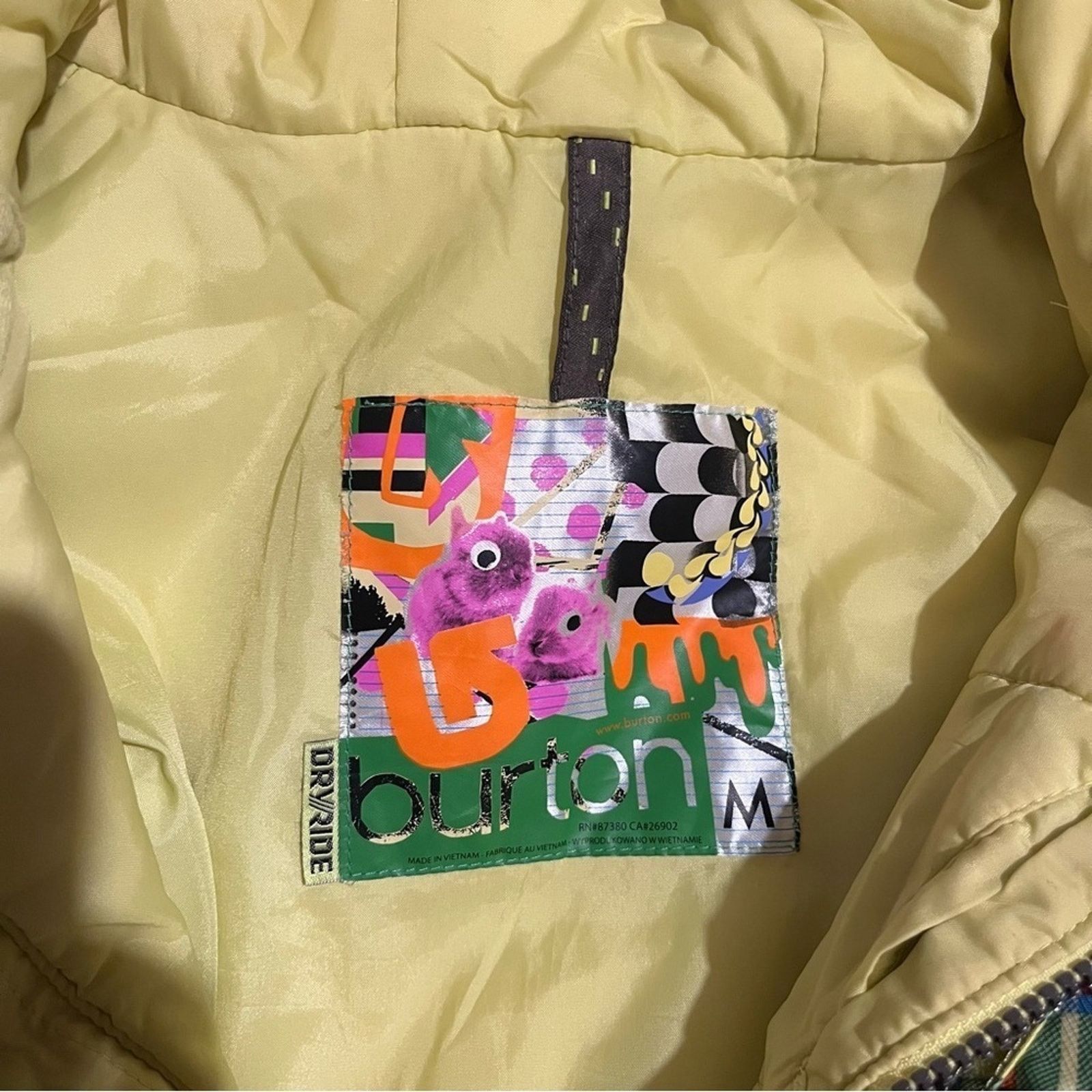 Burton Burton Size M Dryride Activity Jacket Yellow Plaid Hooded Size M / US 6-8 / IT 42-44 - 7 Thumbnail