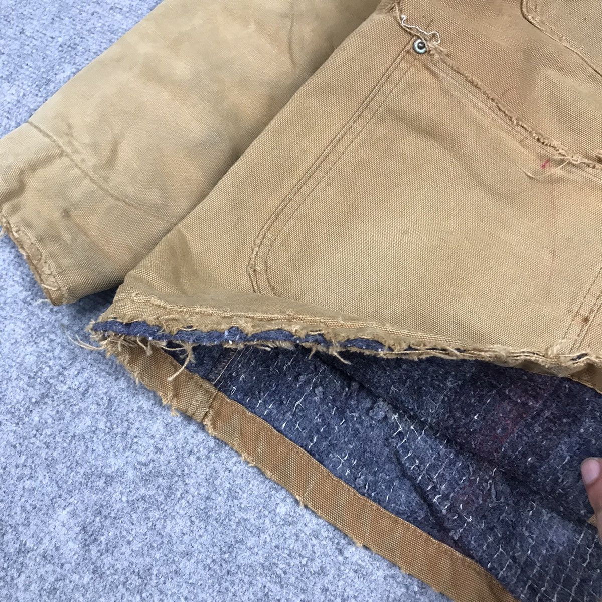 Carhartt × Vintage Carhartt Blanket Jacket Distressed Brown Jacket Size US M / EU 48-50 / 2 - 9 Thumbnail