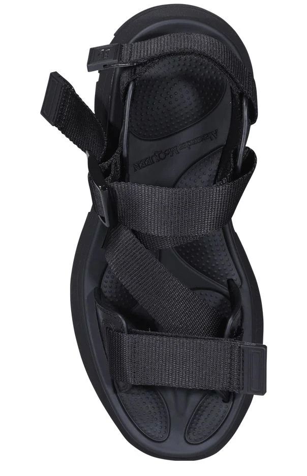Alexander McQueen o1y0225 Sandals in Black Size US 6 / IT 36 - 4 Thumbnail