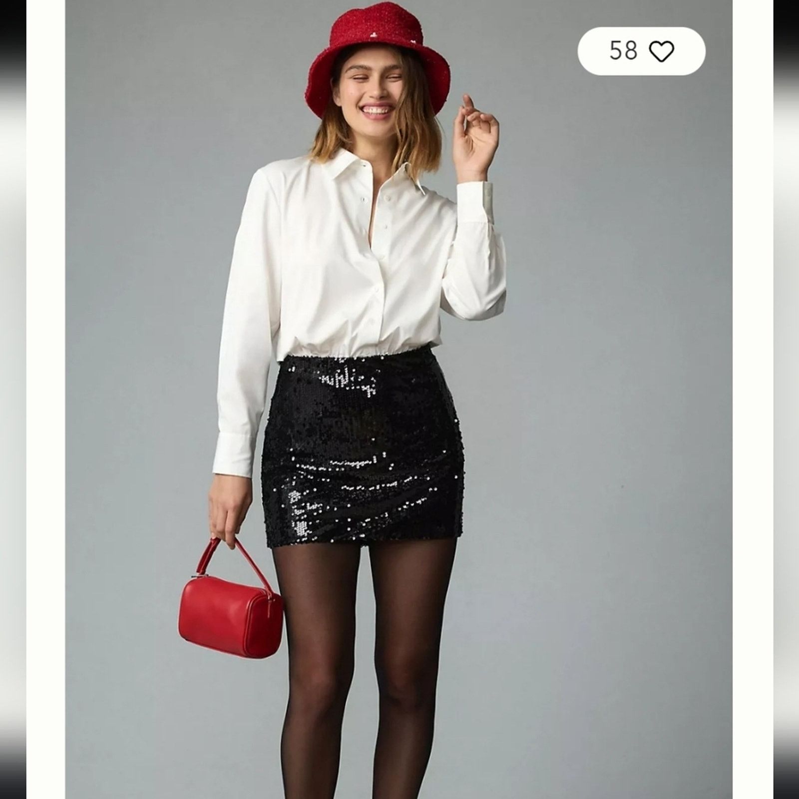 Anthropologie Mare Mare Anthropologie Sequin Twofer Mini Dress XS Size XS / US 0-2 / IT 36-38 - 3 Thumbnail