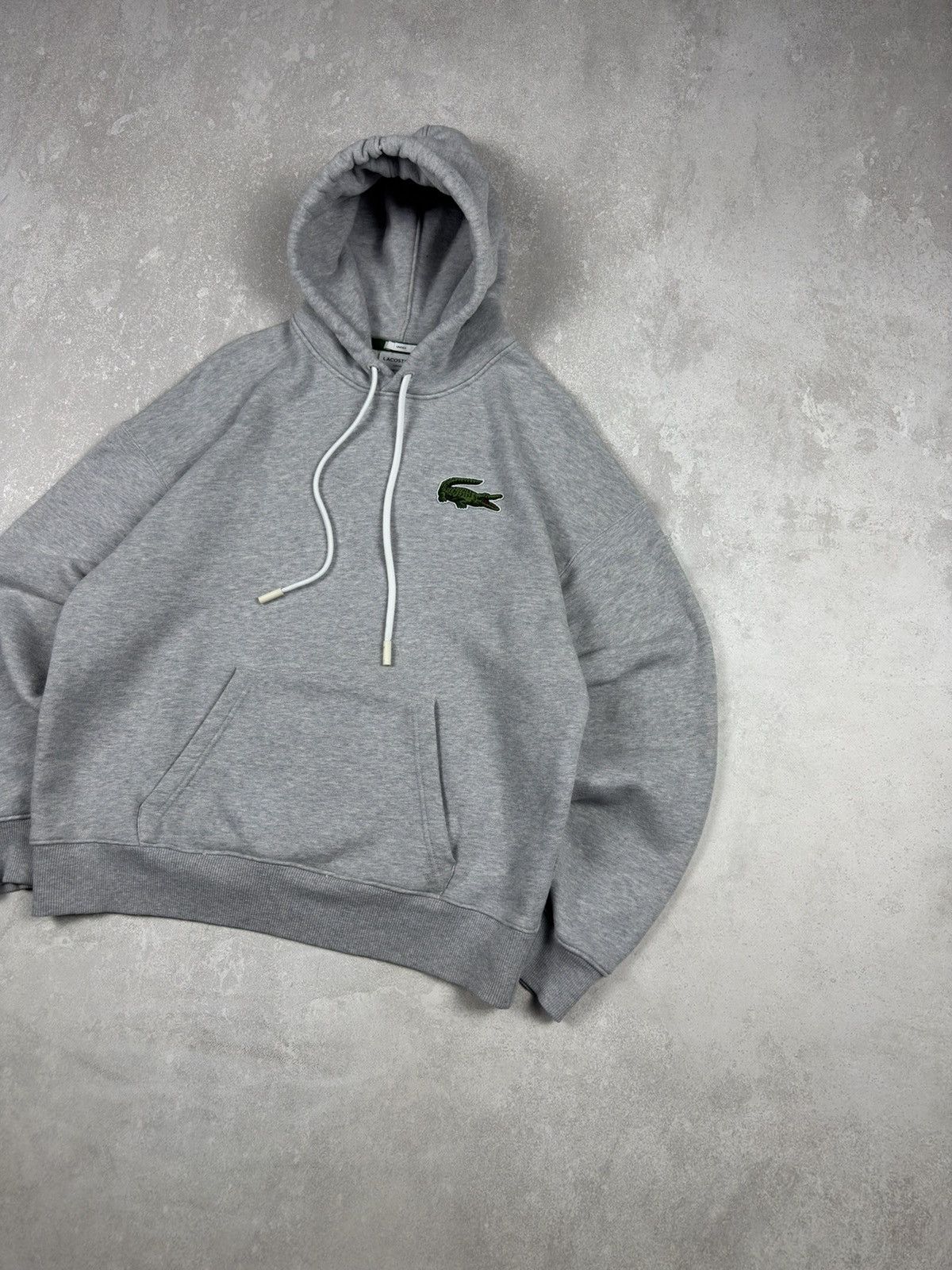 Lacoste Lacoste Lose Fit Gray Hoodie Logo Crocodile Organic Cotton Size US M / EU 48-50 / 2 - 3 Thumbnail