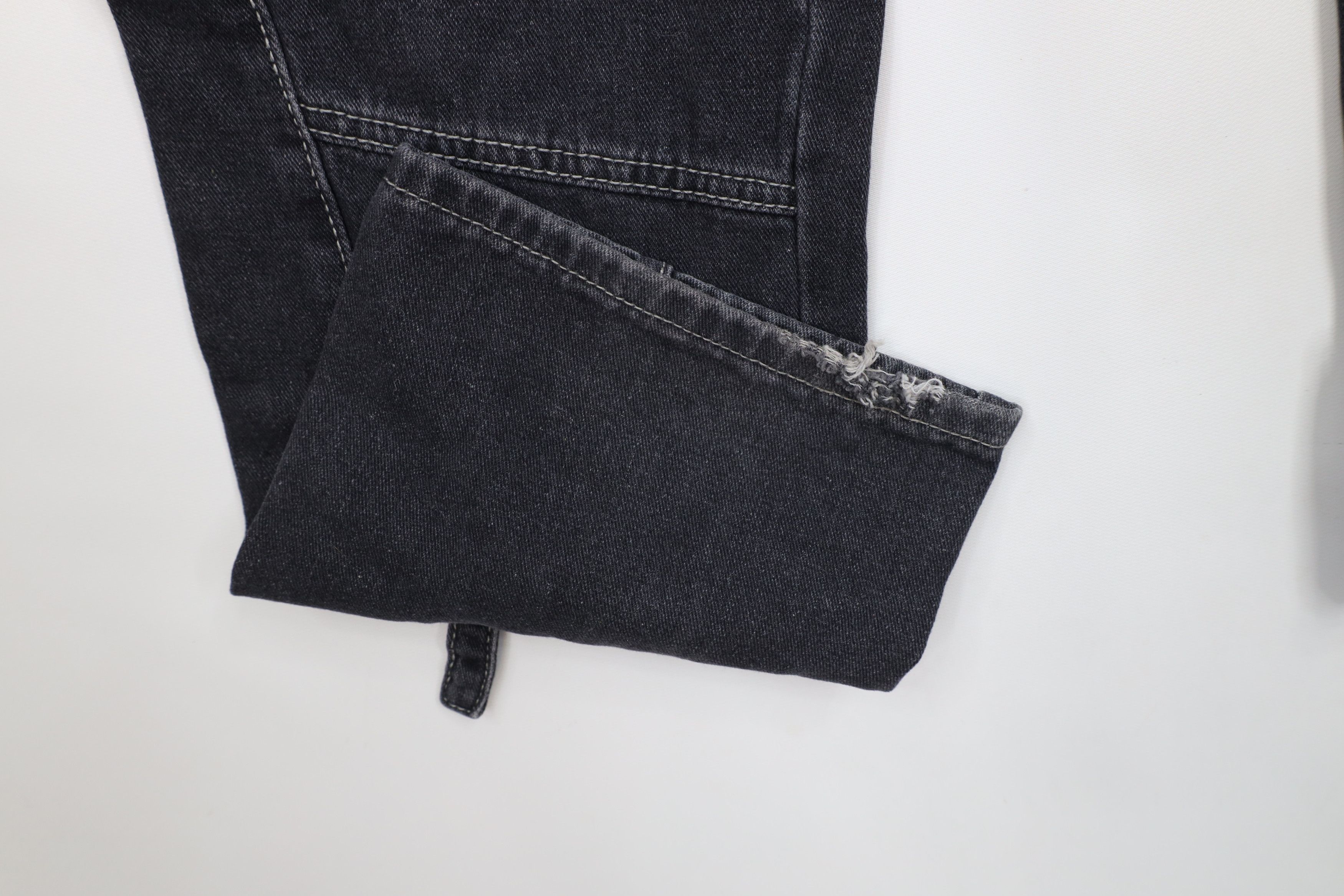 Vintage Vintage 90s Y2K Streetwear Geometric Baggy Cargo Jeans Size 26" / US 2 / IT 38 - 6 Thumbnail