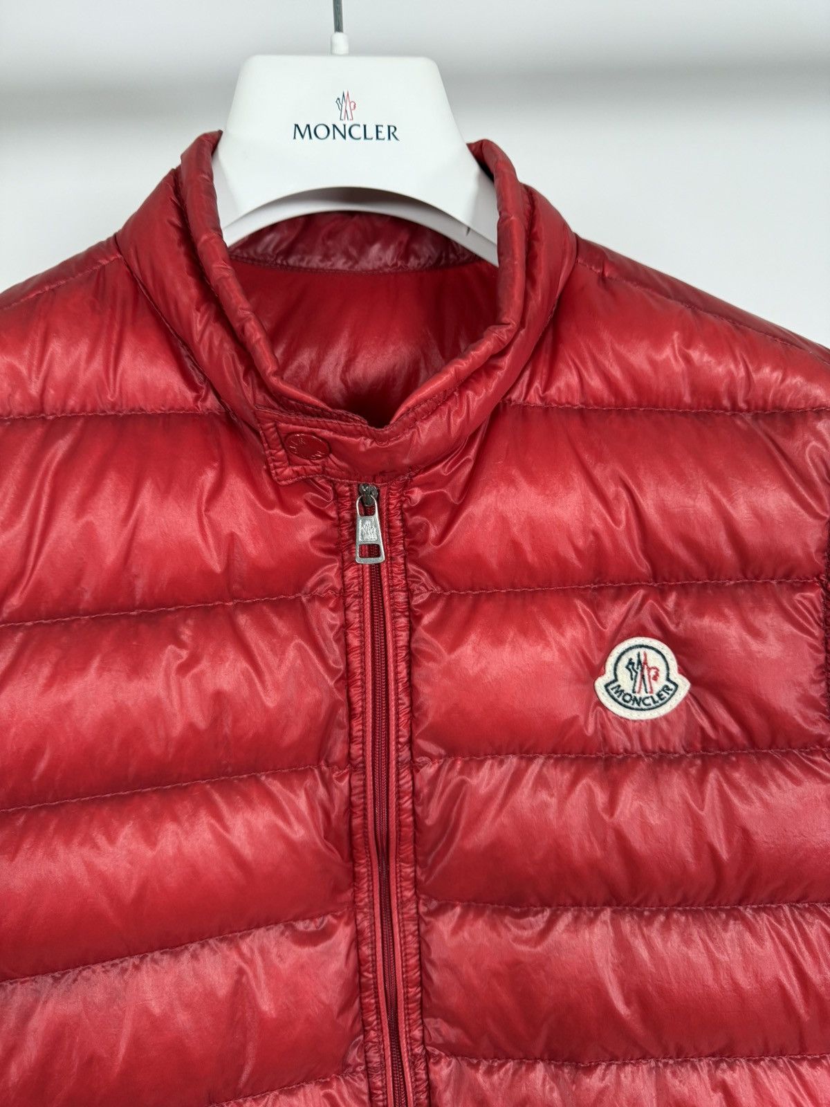 Moncler Moncler Men’s Gilet Gui Vest Size 2 (XS/S) Red Size US S / EU 44-46 / 1 - 3 Thumbnail