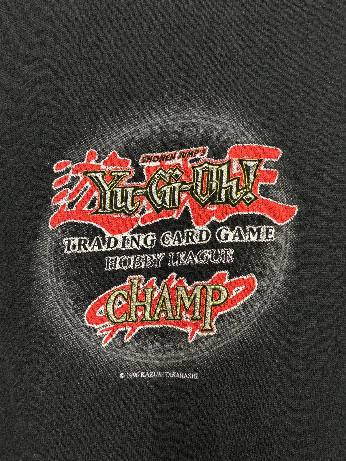 Anime 1996 Vintage Kazuki Takahashi Yu Gi Oh Hobby League T-Shirt Size US L / EU 52-54 / 3 - 14 Thumbnail