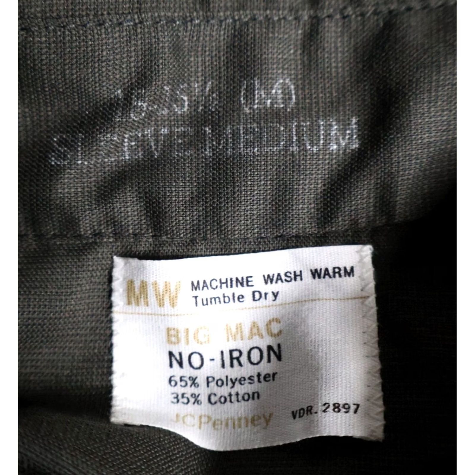 Vintage VINTAGE Big Mac Work Shirt Men's M Gray Green Twill USA Made Unworn Button-Up Cotton Blend Long Sleeve Collared Size US M / EU 48-50 / 2 - 3 Thumbnail