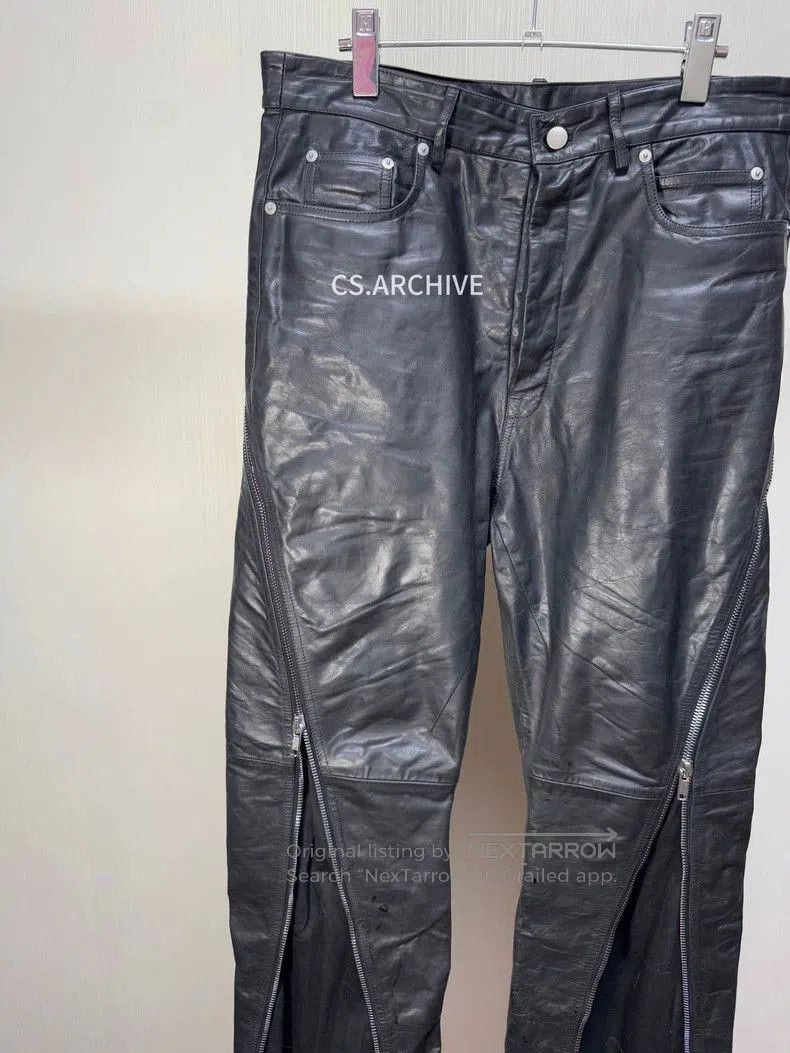 Rick Owens Rick Owens leather Bolan banana pants . Size US 32 / EU 48 - 3 Thumbnail