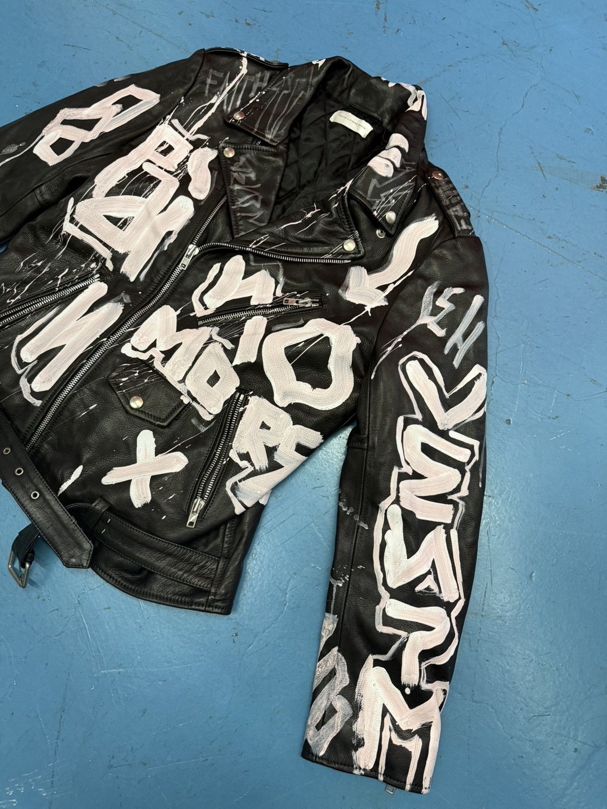 Faith Connexion FAITH CONNEXION GRAFFITI BIKER JACKET Size US L / EU 52-54 / 3 - 2 Thumbnail