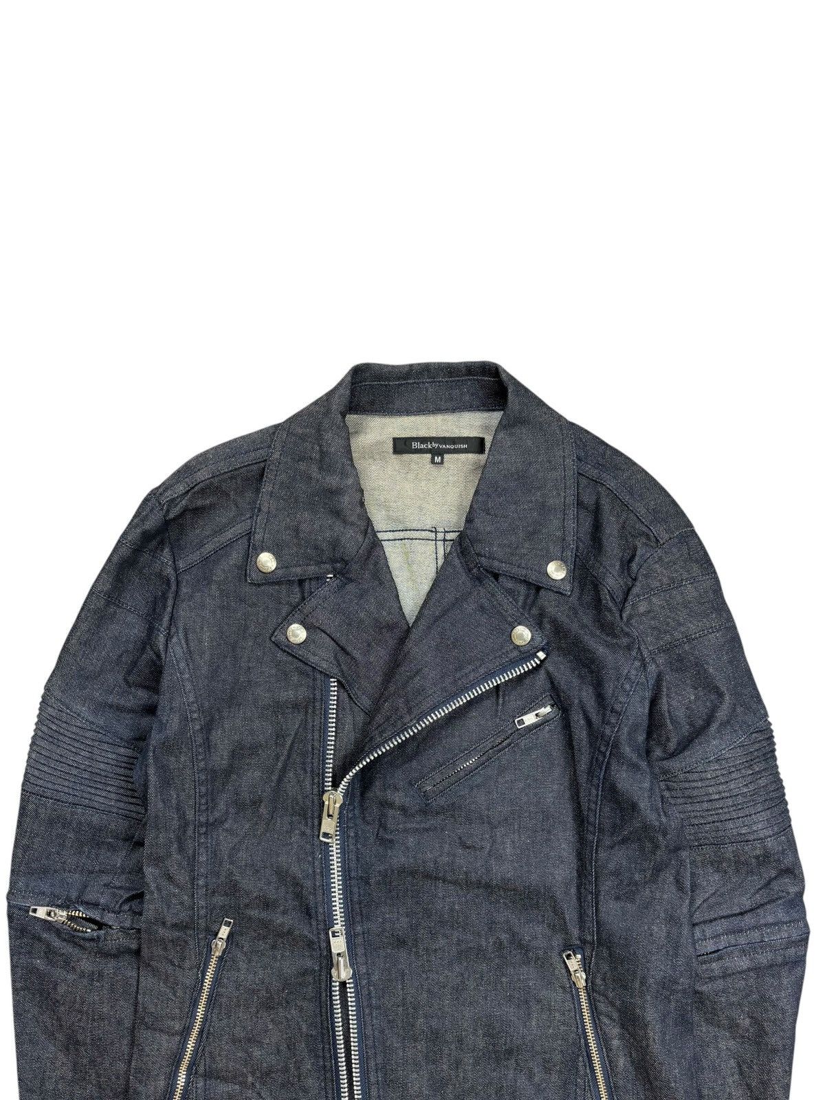 Isamu Katayama Backlash 2000s Black by Vanquish - Rider Denim Jacket Size US M / EU 48-50 / 2 - 6 Thumbnail