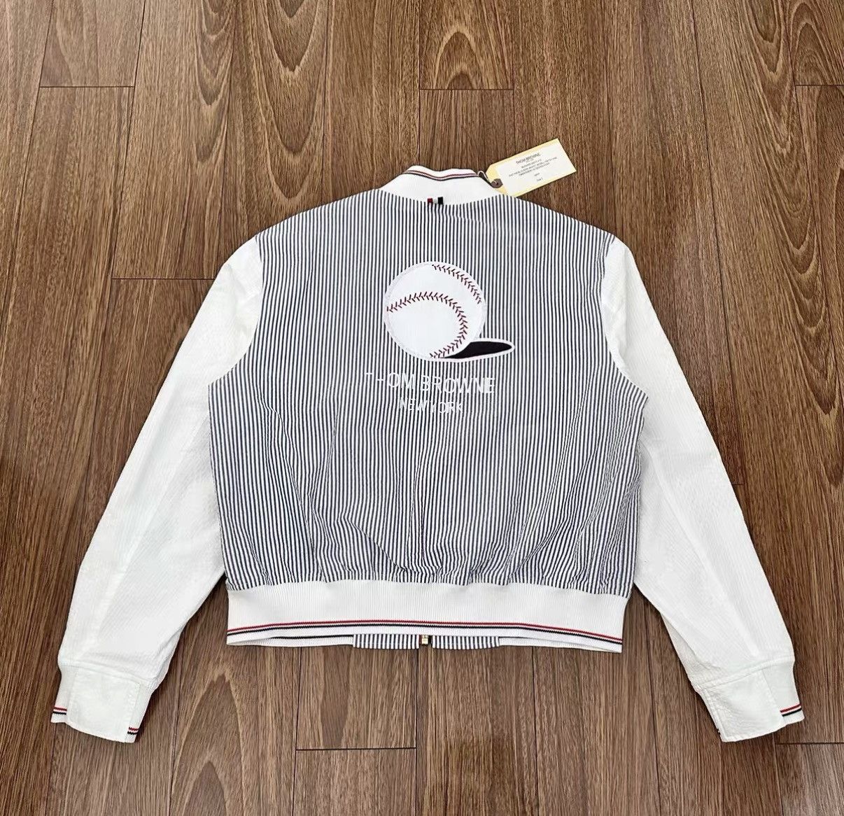 Thom Browne THOM BROWNE BLOUSON JACKET PATCH EMBROIDERY baseball jacket Size US M / EU 48-50 / 2 - 2 Thumbnail