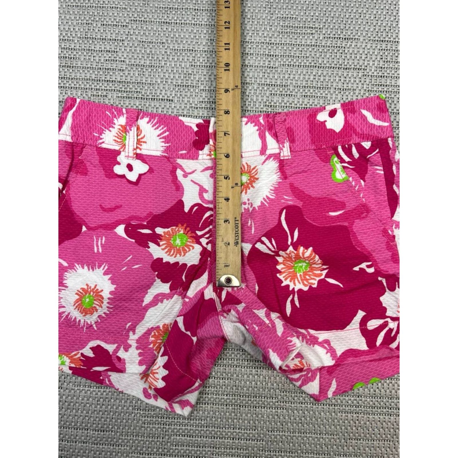 Lilly Pulitzer Lilly Pulitzer Callahan Shorts Women 0 Multicolor Floral Cotton Low Rise Chino Casual Summer Spring Beach Walking Mens Womens Size 25" / US 0 / IT 36 - 5 Thumbnail