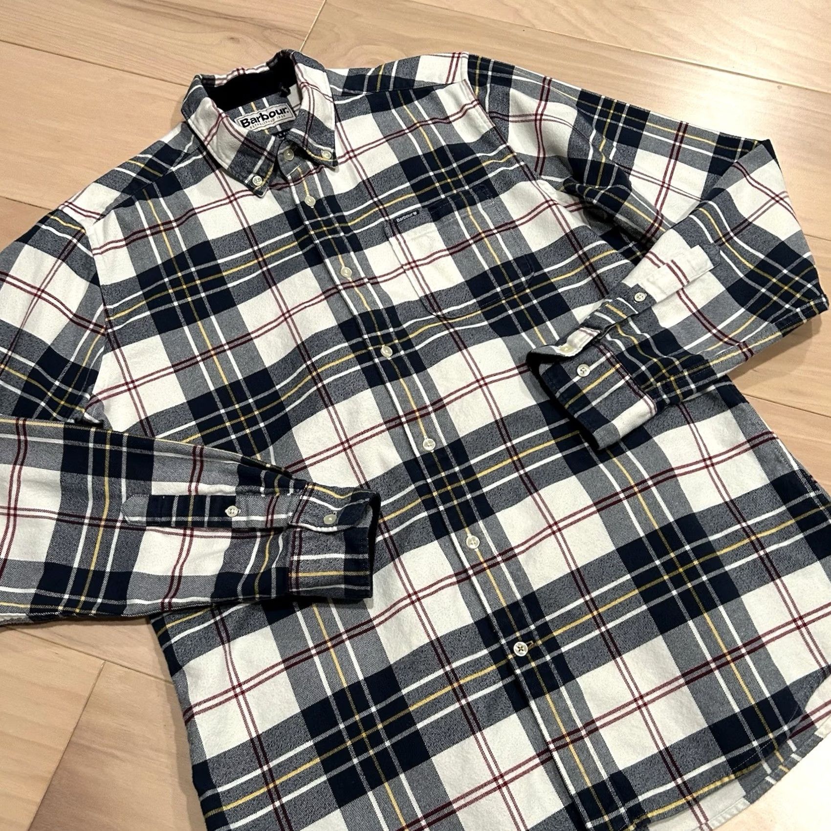 Barbour Barbour Button-Up Shirt Plaid Long Sleeve Mens S White/Blue Tailored Fit Button-Down Size US S / EU 44-46 / 1 - 2 Thumbnail