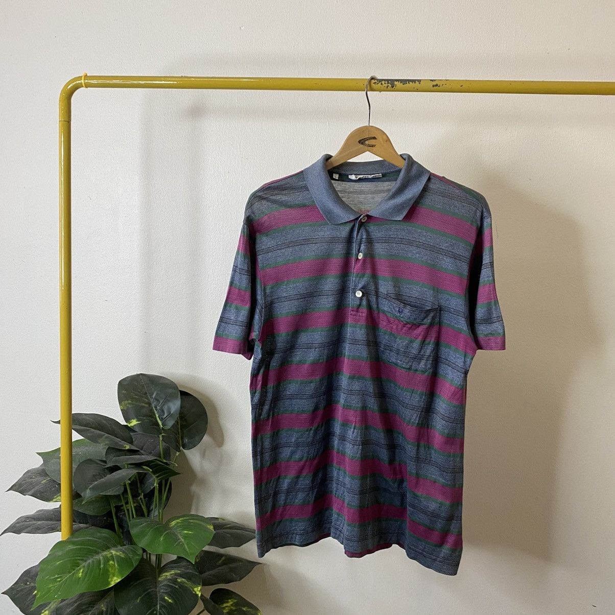 Christian Dior Monsieur Vintage 90s Christian Dior Monsieur Stripes Polo T Shirt Size US M / EU 48-50 / 2 - 1 Thumbnail