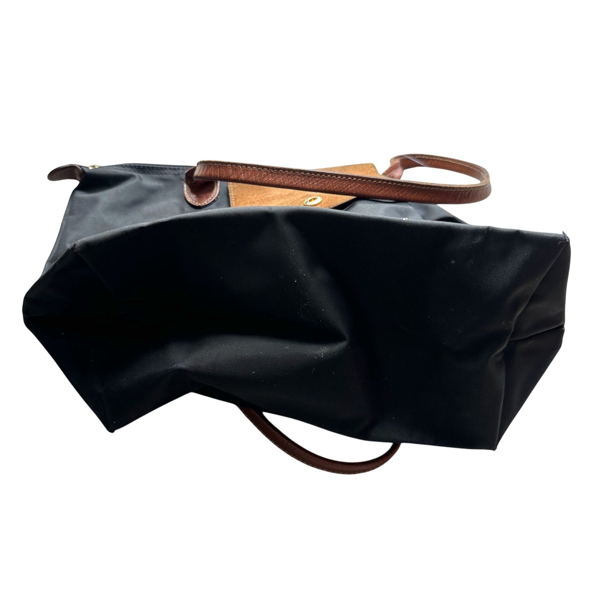 Longchamp Longchamp Le Pliage Shopping MODÈLE DÉPOSÉ Black w/ Brown Le Size ONE SIZE - 3 Thumbnail
