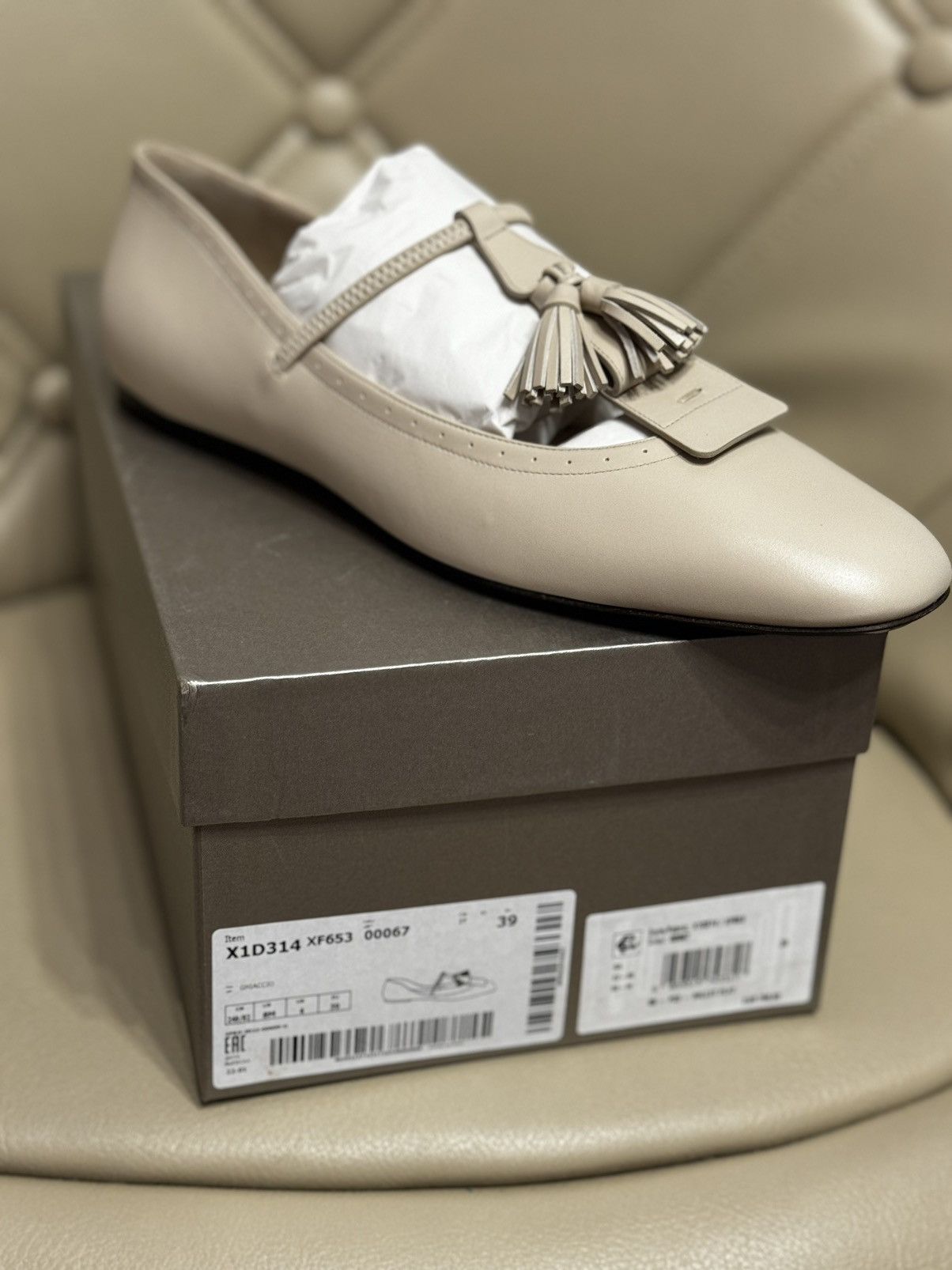 Giorgio Armani GIORGIO ARMANI Leather ballet flats Size US 8.5 / IT 38.5 - 6 Thumbnail