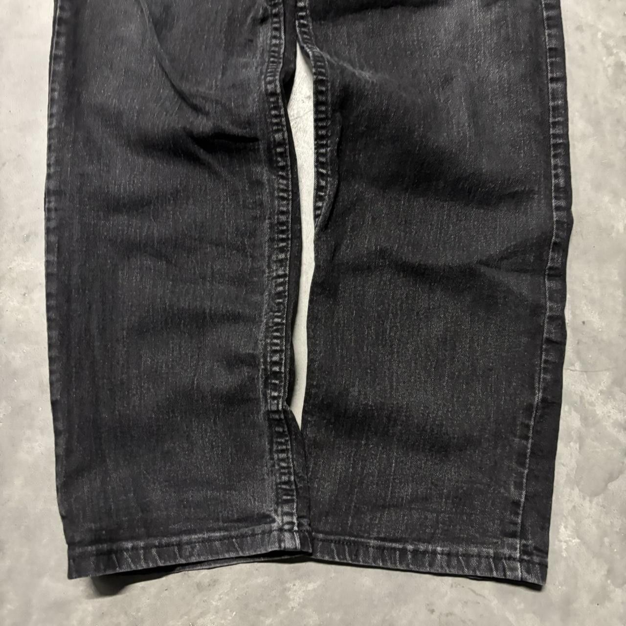 Japanese Brand × Vintage Crazy Vintage Y2K/2000s Grunge Faded Black Denim Jeans! Size US 34 / EU 50 - 6 Thumbnail