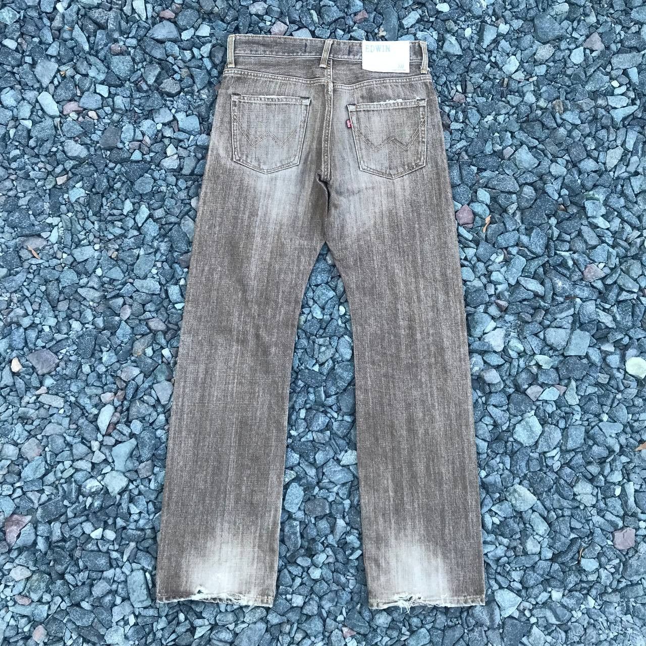 Edwin VINTAGE EDWIN EXCLUSIVE Faded Brown Distressed jean W29x32 Size US 29 - 6 Thumbnail
