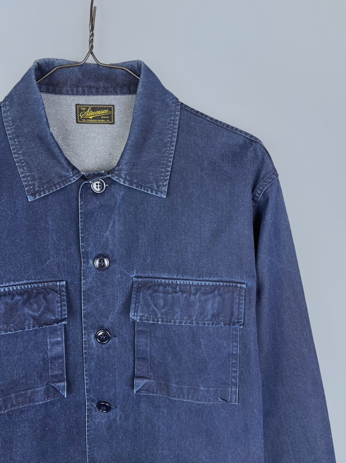 Stevenson Overall Co. The Stevenson Overall Co Japan Denim Overshirt Shirt Size L Size US L / EU 52-54 / 3 - 2 Thumbnail