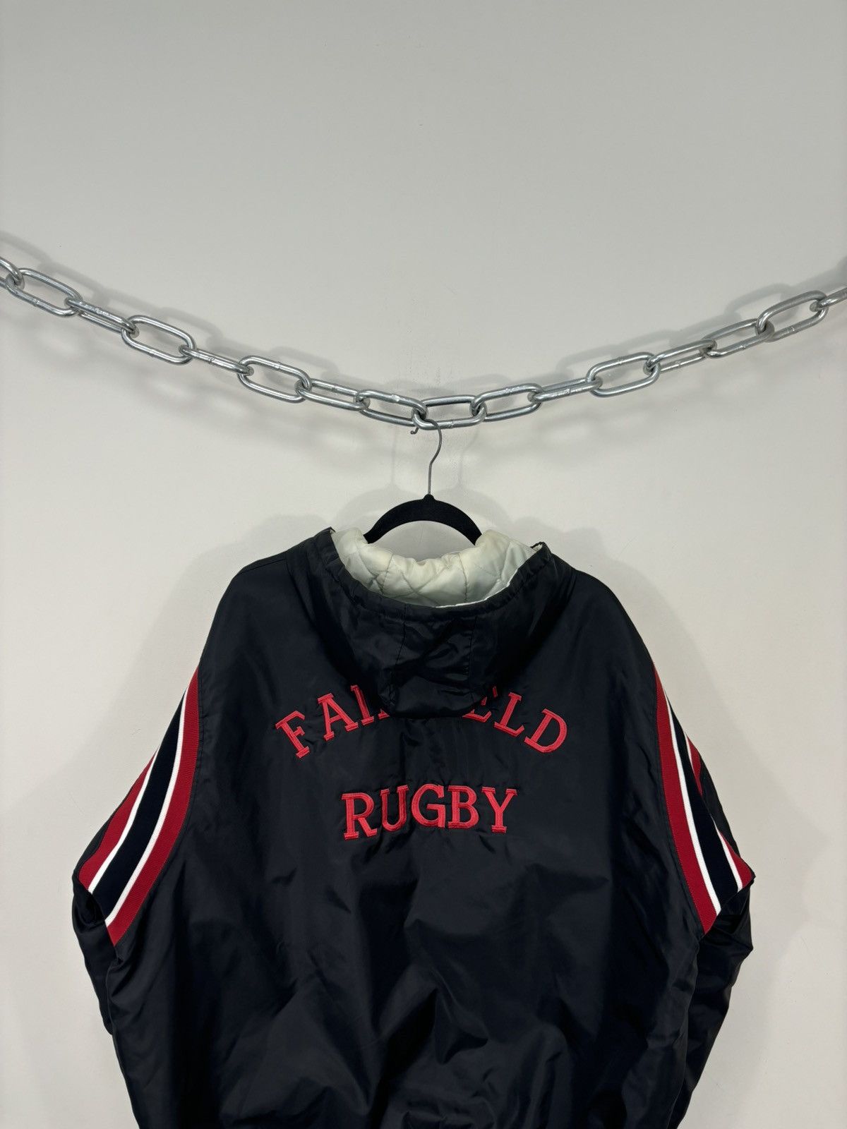 Delong Vintage 90s DeLong USA College Fairfield Rugby Anorak Jacket Size US XL / EU 56 / 4 - 18 Thumbnail