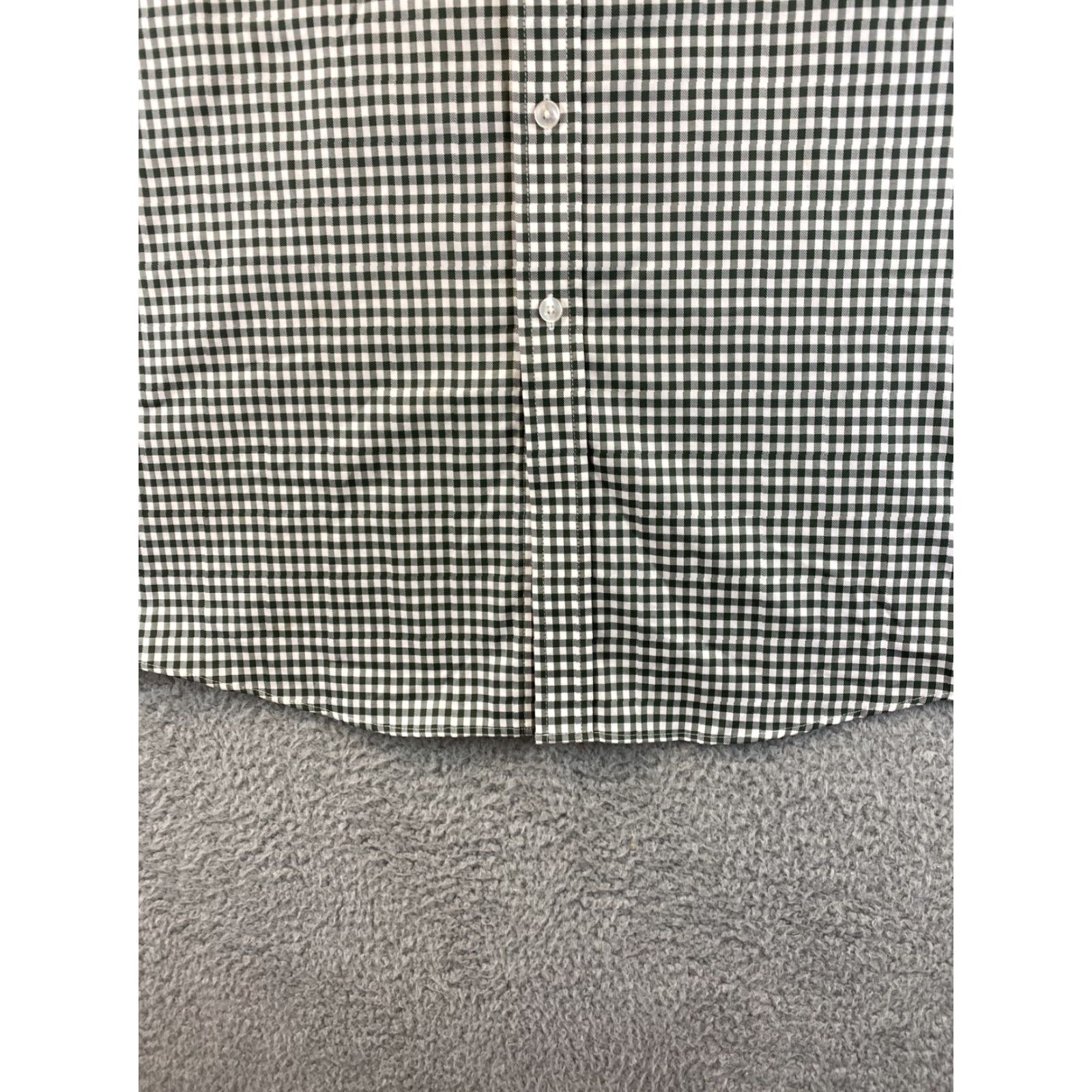 Tasso Elba Tasso Elba Dress Shirt Mens L 16-16 1/2 Long Sleeve Button Green Plaid Shirt Mens Large Green Tasso Elba Button-Up Cotton Collar Mens 79-16 Size 42R - 3 Thumbnail