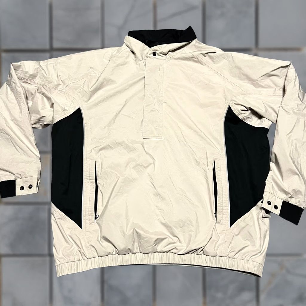 Footjoy FootJoy Dryjoys Jacket Mens XL Half Zip Cream Golf Windbreaker Coat Size US XL / EU 56 / 4 - 1 Thumbnail