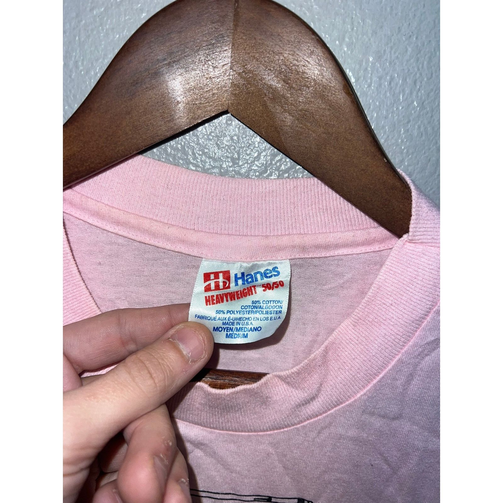 Hanes Vintage Aged To Perfection Shirt 50 Years Wine Tee 90s 80s M Size US M / EU 48-50 / 2 - 6 Thumbnail