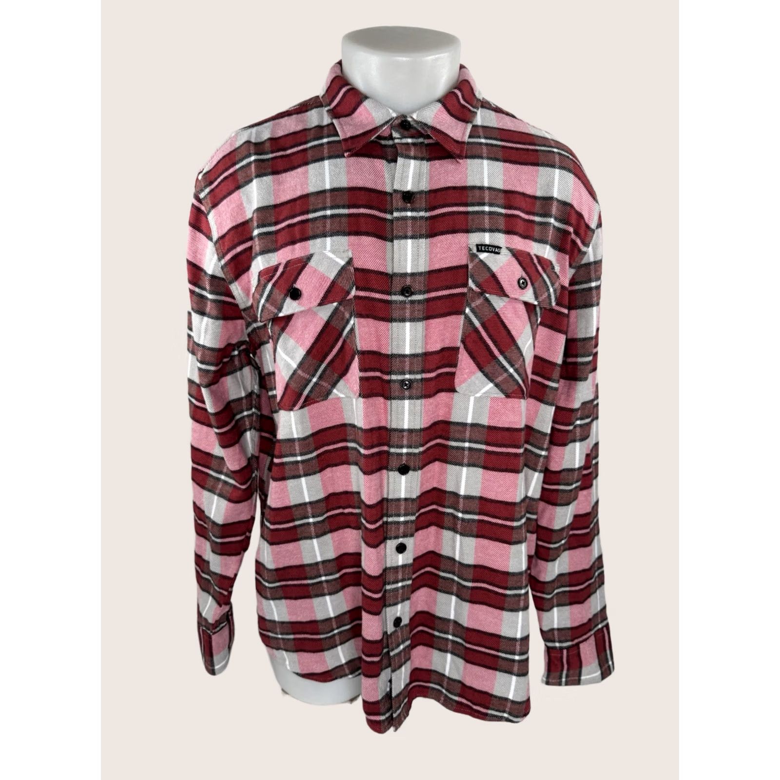 Tecovas TECOVAS Plaid Soft Flannel Shirt Mens L Multicolor EXCELLENT Size US L / EU 52-54 / 3 - 1 Thumbnail