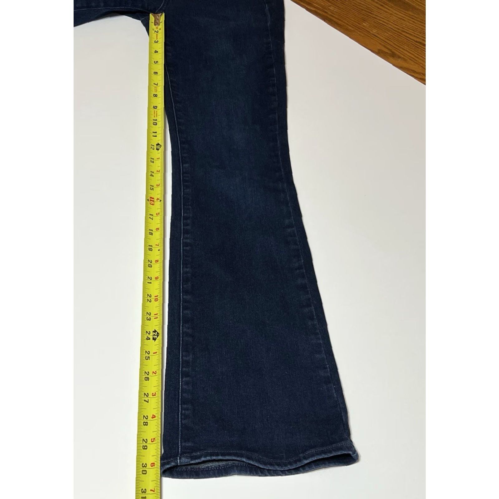 Paige PAIGE Jeans Womens 28x30 Blue Dark Wash Bootcut Stretch Denim Jeans Mujer Womens Mens? Size 28" / US 6 / IT 42 - 5 Thumbnail