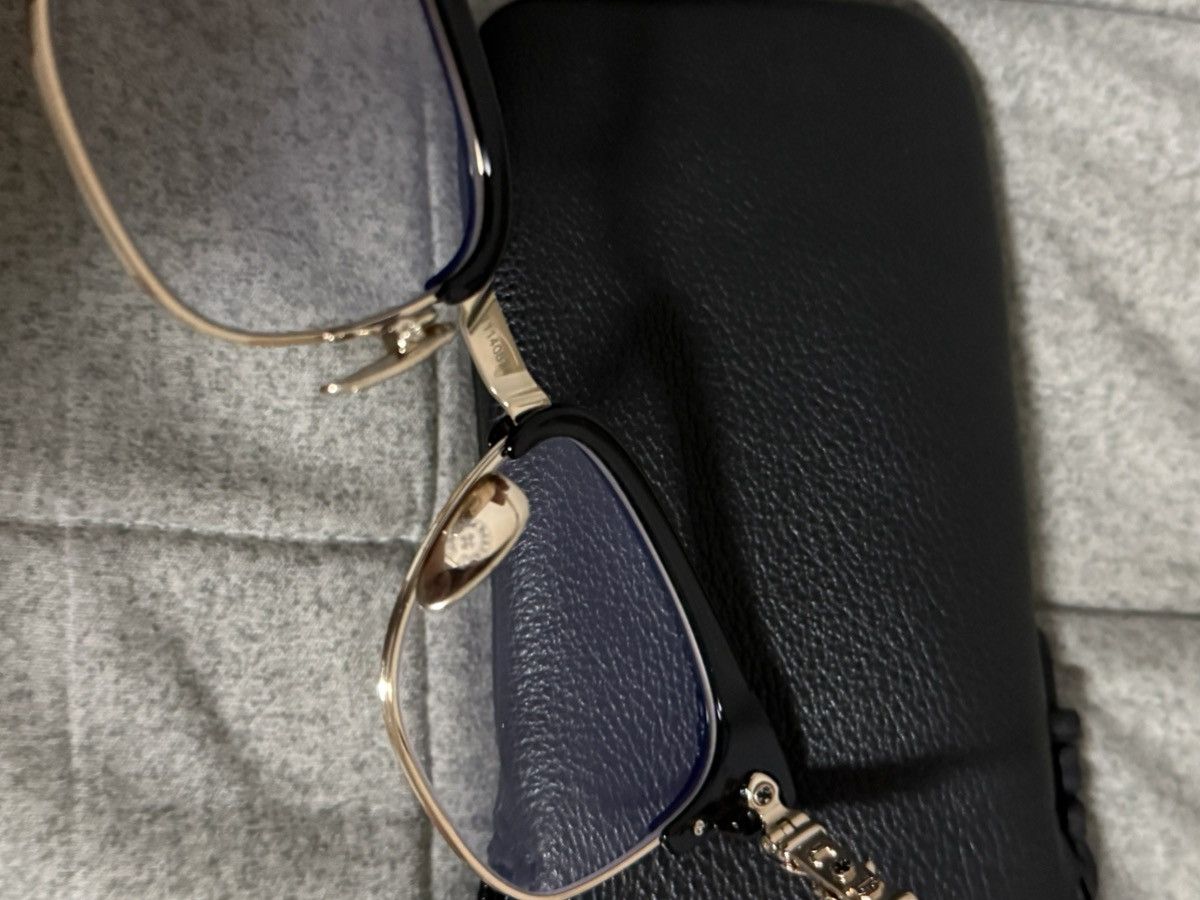 Chrome Hearts Chrome Hearts Bonennoisseur II Gold Plated Eyewear Size ONE SIZE - 15 Thumbnail