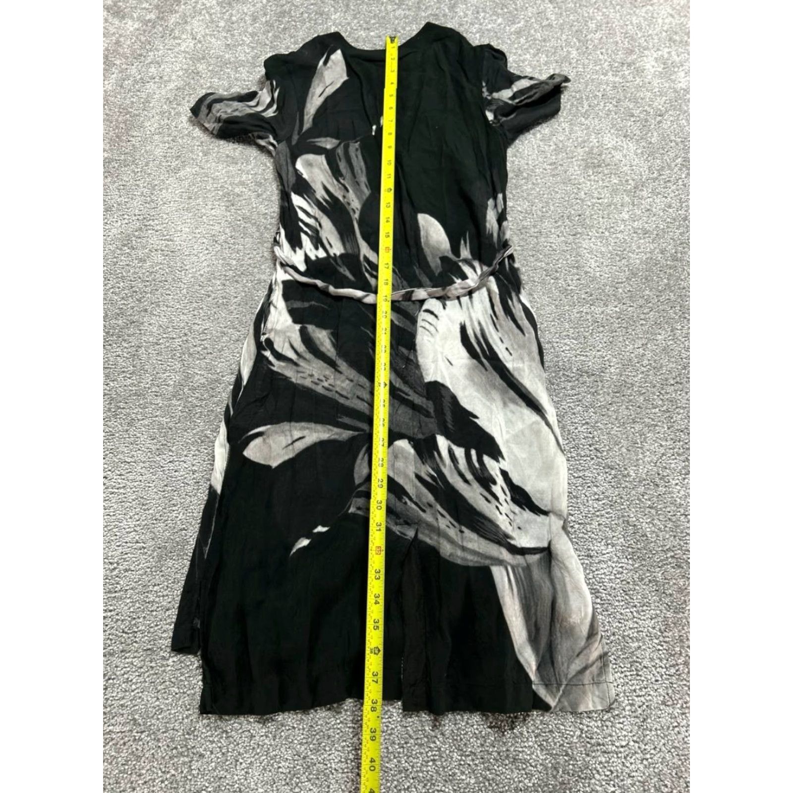 Allsaints AllSaints Dress Womens XS Black Belted Graphic Trace Kannur T Shirt Size XS / US 0-2 / IT 36-38 - 6 Thumbnail